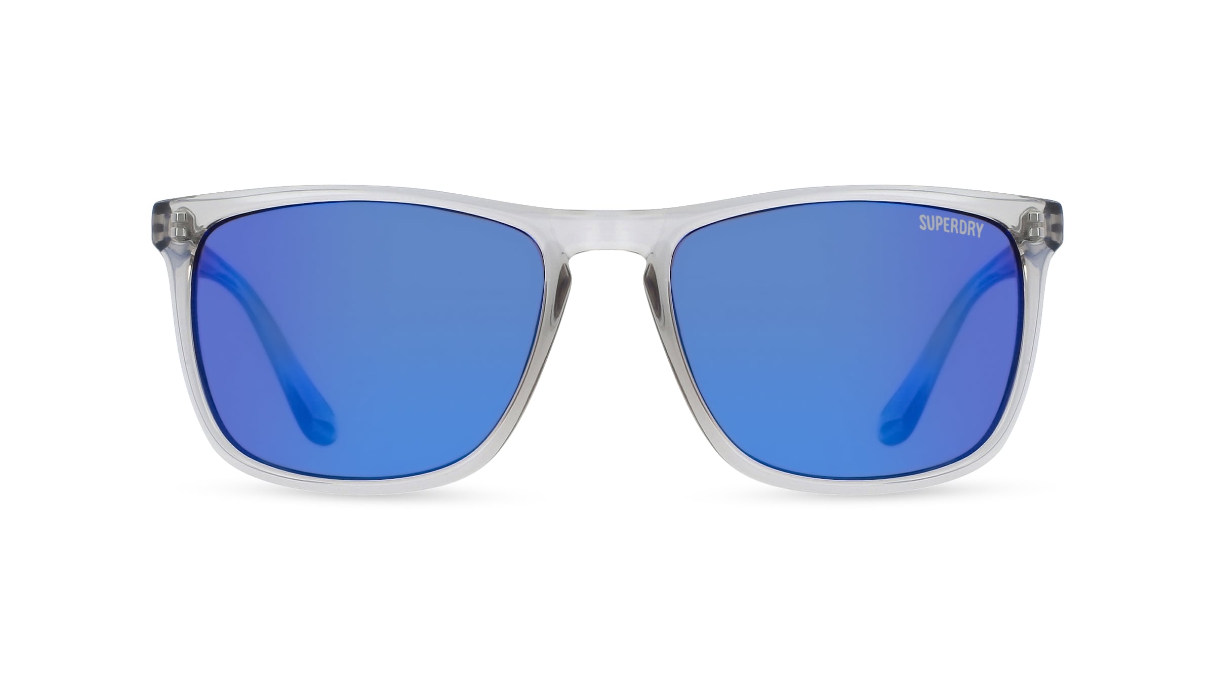 Superdry SHOCKWAVE Unisex-Sonnenbrille Vollrand Eckig Kunststoff-Gestell, grau