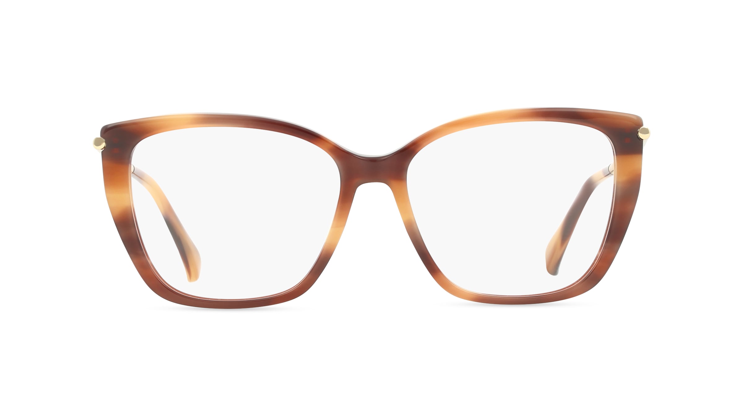 Max Mara MM5007 Damen-Brille inkl. Gläser Vollrand Eckig Acetat-Gestell 53mm/15mm/145mm, Braun