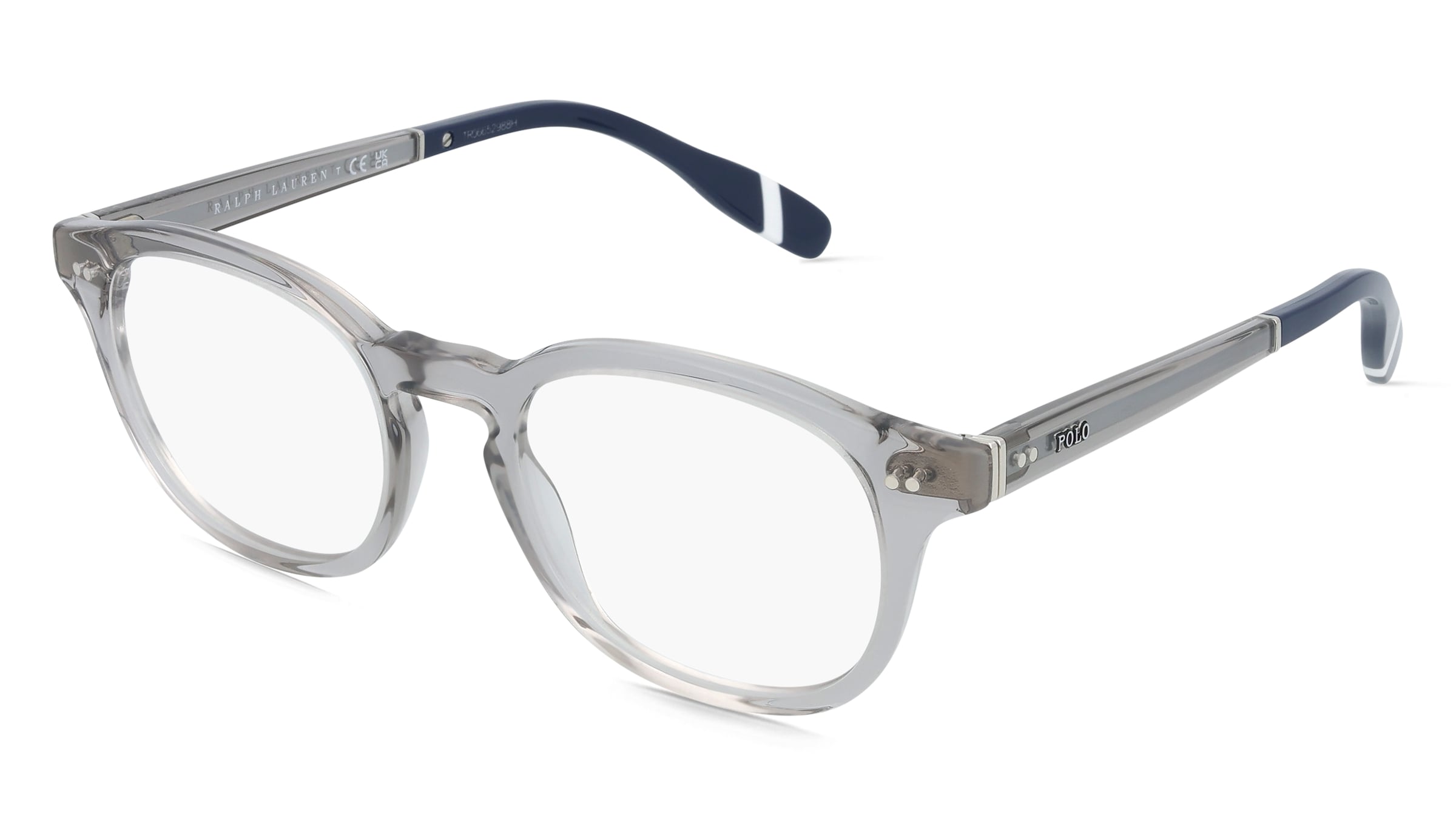 Polo Ralph Lauren 0PH2267 Herren-Brille inkl. Gläser Vollrand Quadratisch Acetat-Gestell 50/20/145, Grau