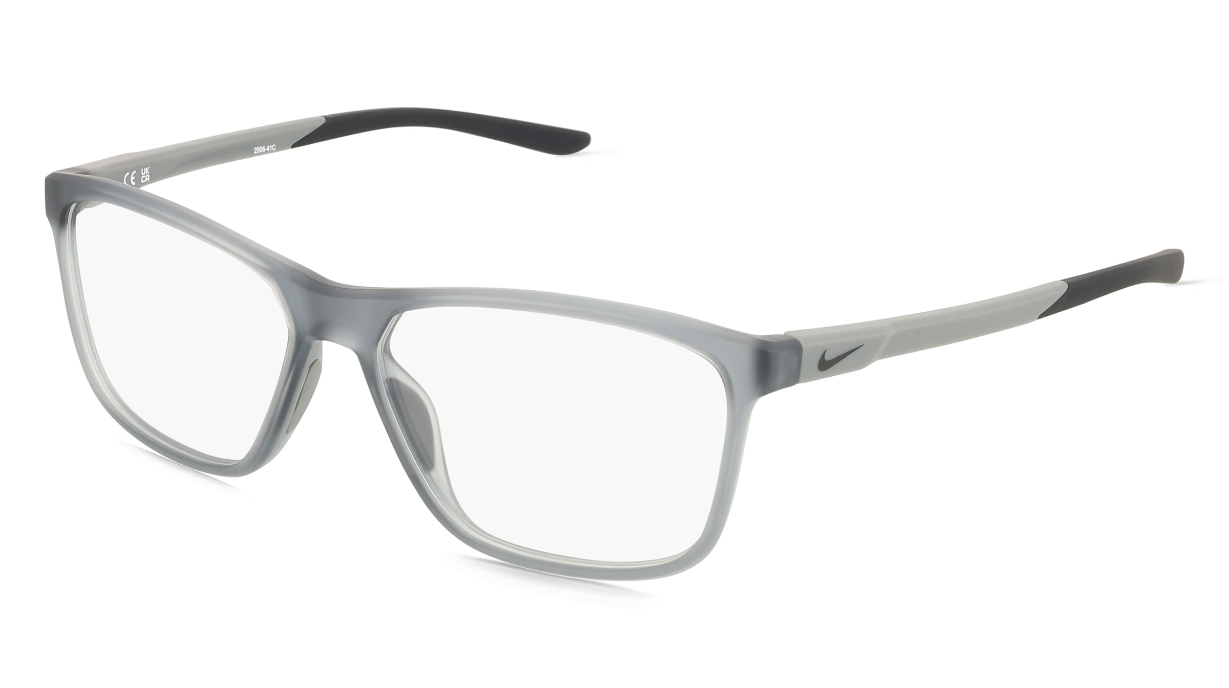 Nike NK7293 Herren-Brille inkl. Gläser Vollrand Eckig Kunststoff-Gestell 58/15/145, Grau