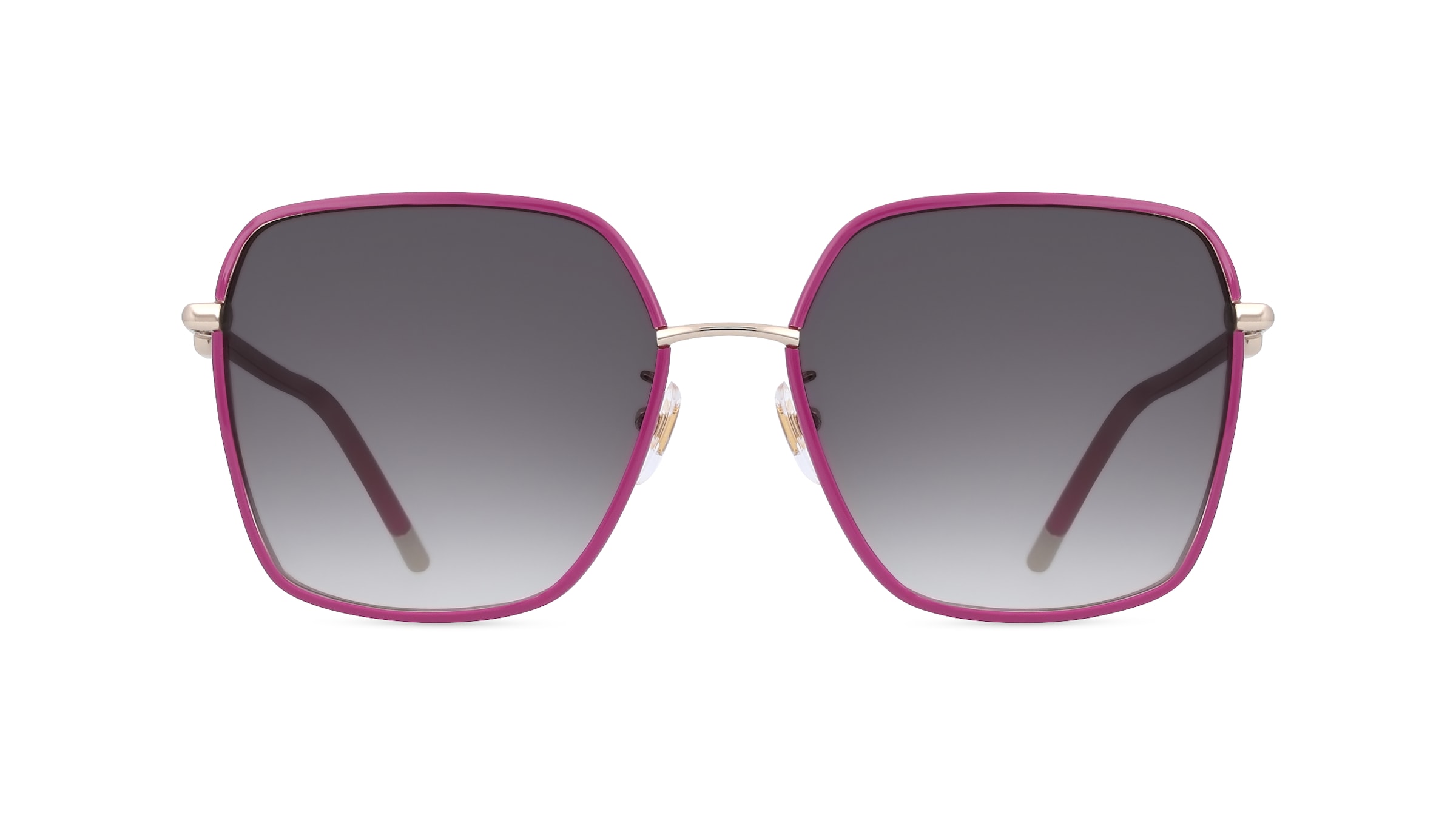 Furla FULSFU693V Unisex-Sonnenbrille Vollrand Achteckig Metall-Gestell, pink