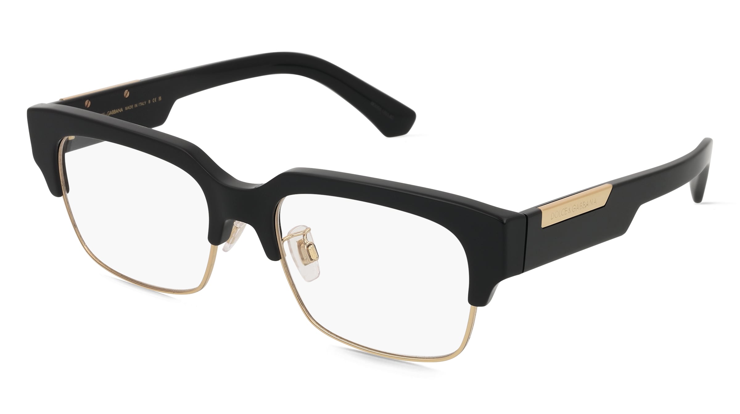 Dolce&amp;Gabbana 0DG3388 Herren-Brille inkl. Gläser Vollrand Quadratisch Acetat-Gestell 53/18/145, Schwarz