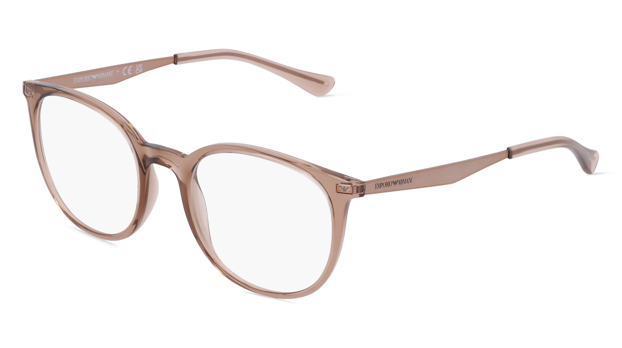 Emporio Armani EA3168 Damen-Brille inkl. Gläser Vollrand Panto Kunststoff-Gestell 52/20/145, Grau