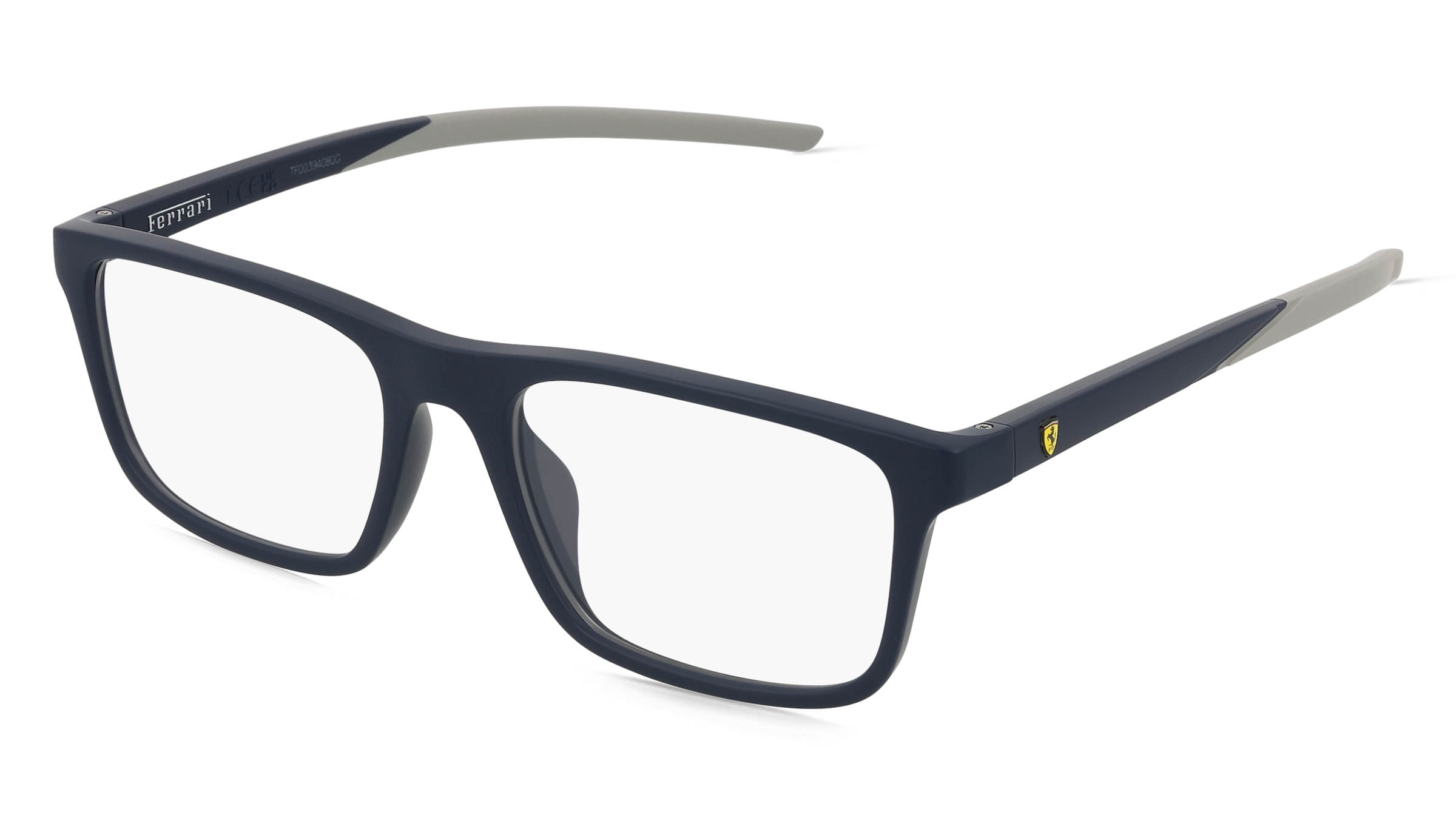 Scuderia Ferrari 0FZ8001U Herren-Brille inkl. Gläser Vollrand Quadratisch Acetat-Gestell 54/18/145, Blau