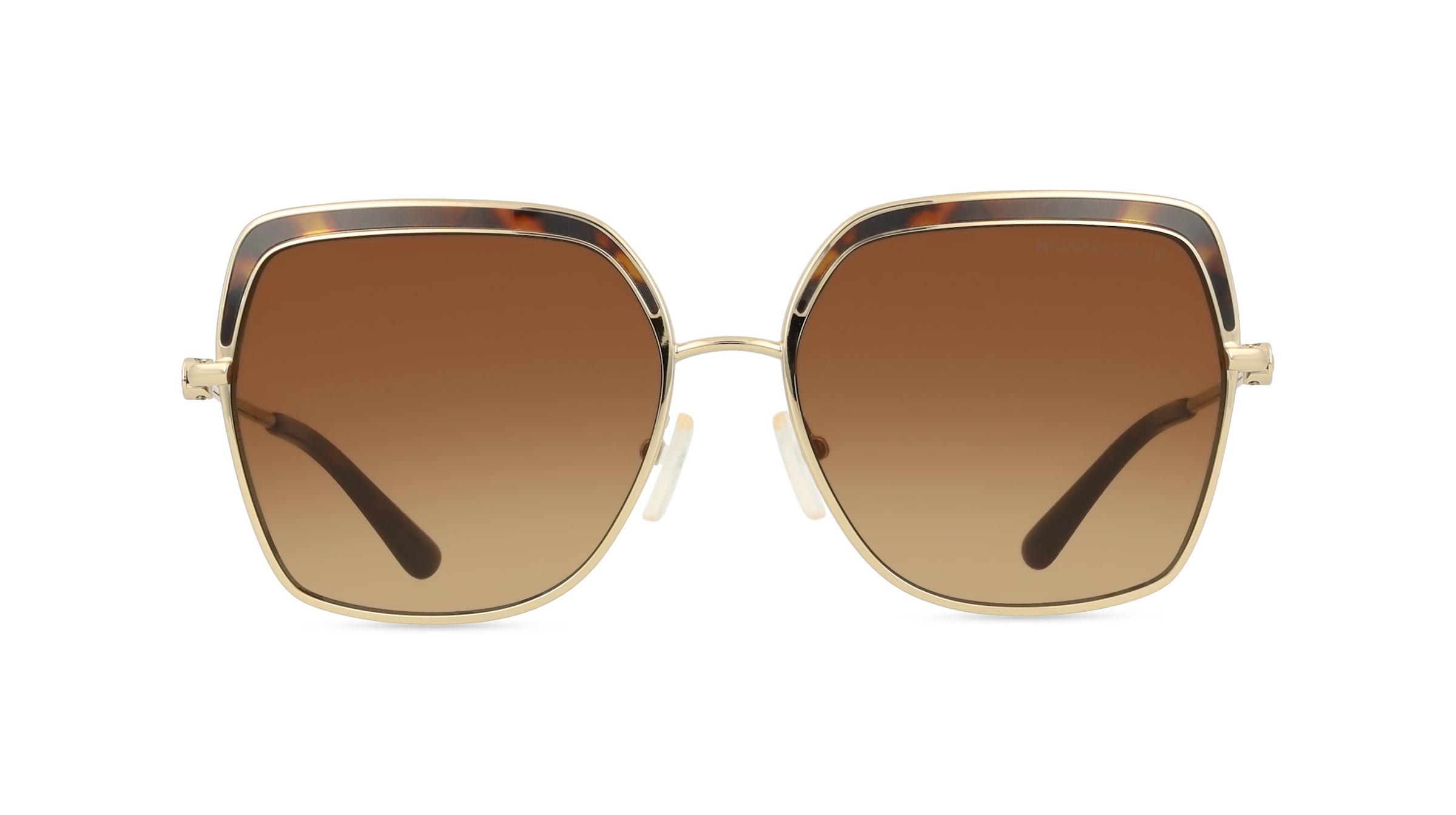 Michael Kors MK1141 Damen-Sonnenbrille Vollrand Eckig Metall-Gestell, gold