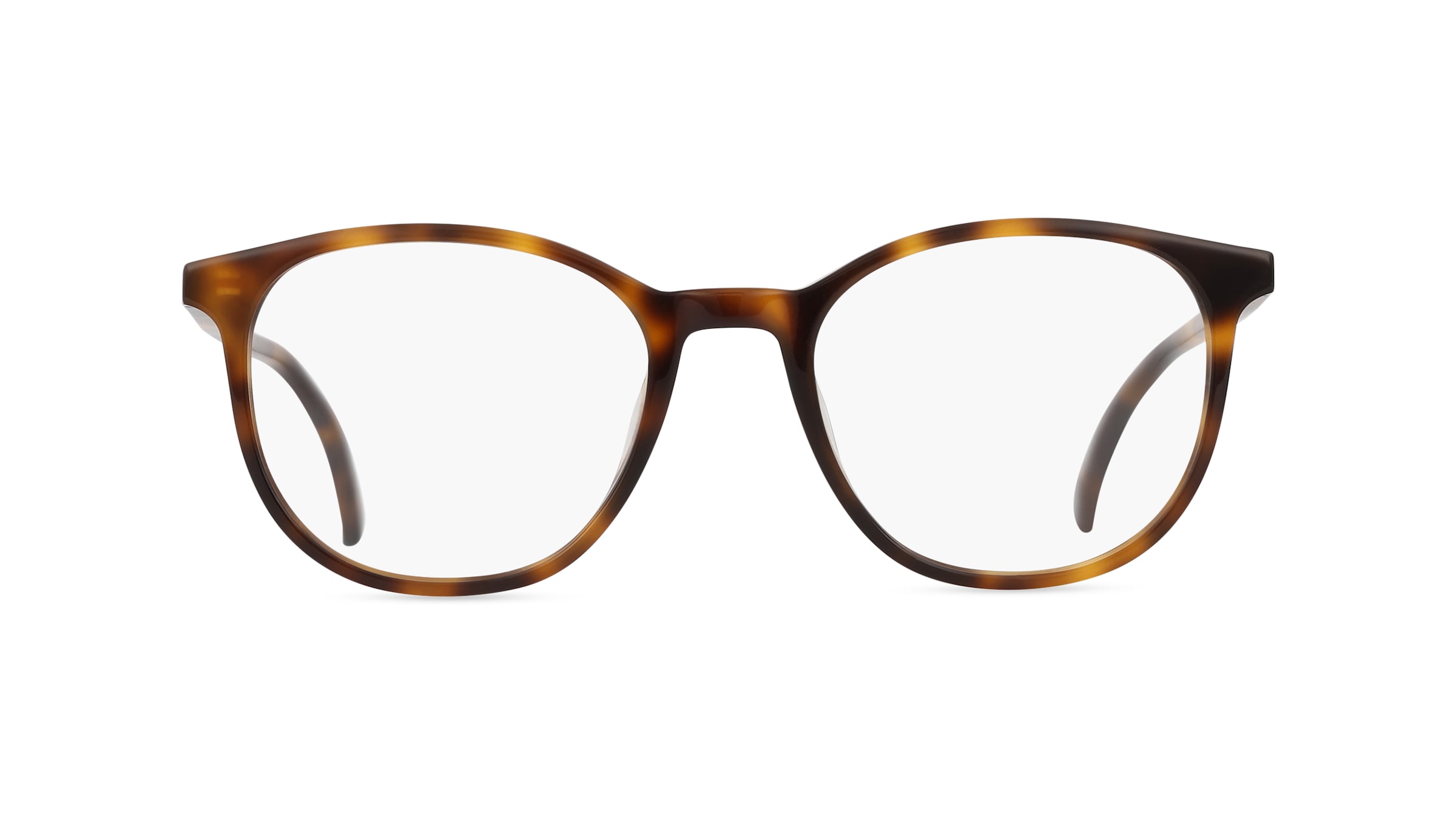 Fielmann LN 028 CL Damen-Brille inkl. Gläser Vollrand Panto Acetat-Gestell 51mm/19mm/145mm, Havanna