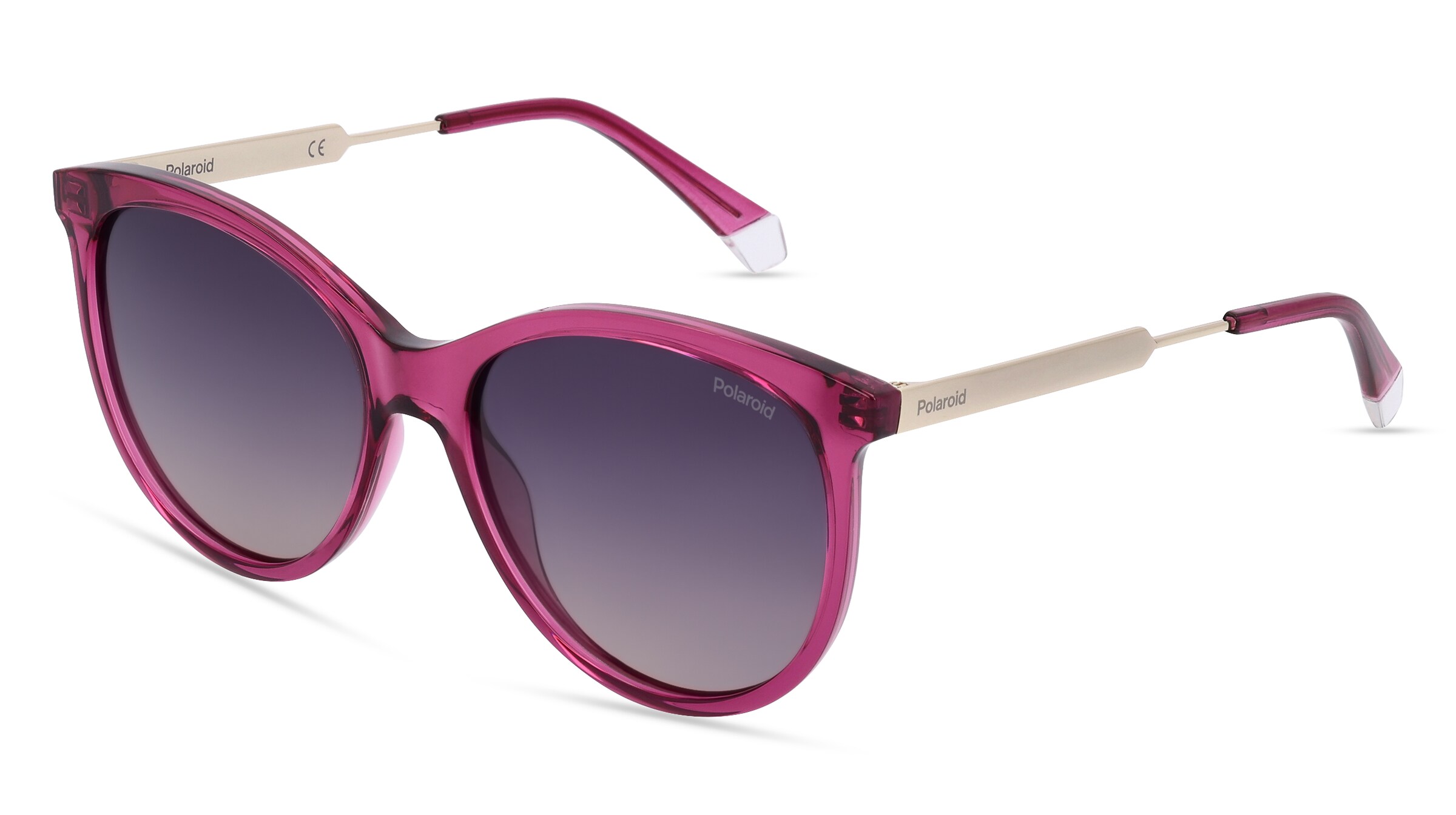 Safilo Polaroid PLD 4131/S/X Damen-Sonnenbrille Vollrand Butterfly Kunststoff-Gestell, pink