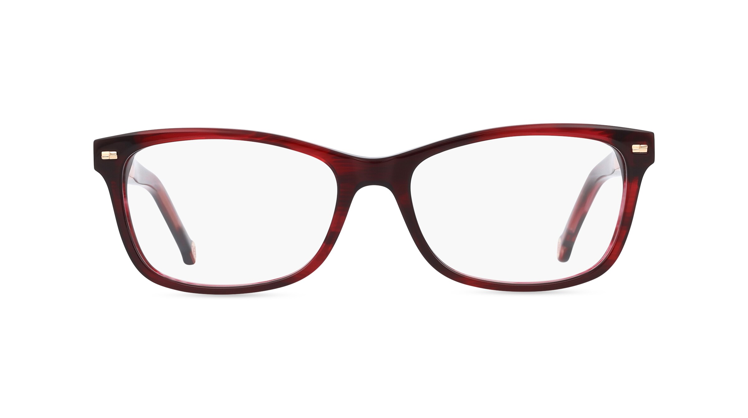 Carolina Herrera HER 0160 Damen-Brille inkl. Gläser Vollrand Butterfly Acetat-Gestell 54mm/16mm/145mm, rot