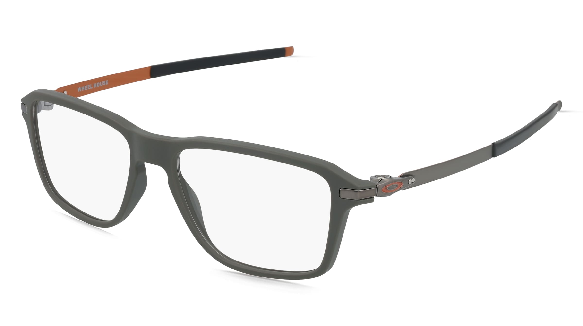 Oakley OX8166 WHEEL HOUSE Herren-Brille inkl. Gläser Vollrand Quadratisch Kunststoff-Gestell 54/16/140, Grün