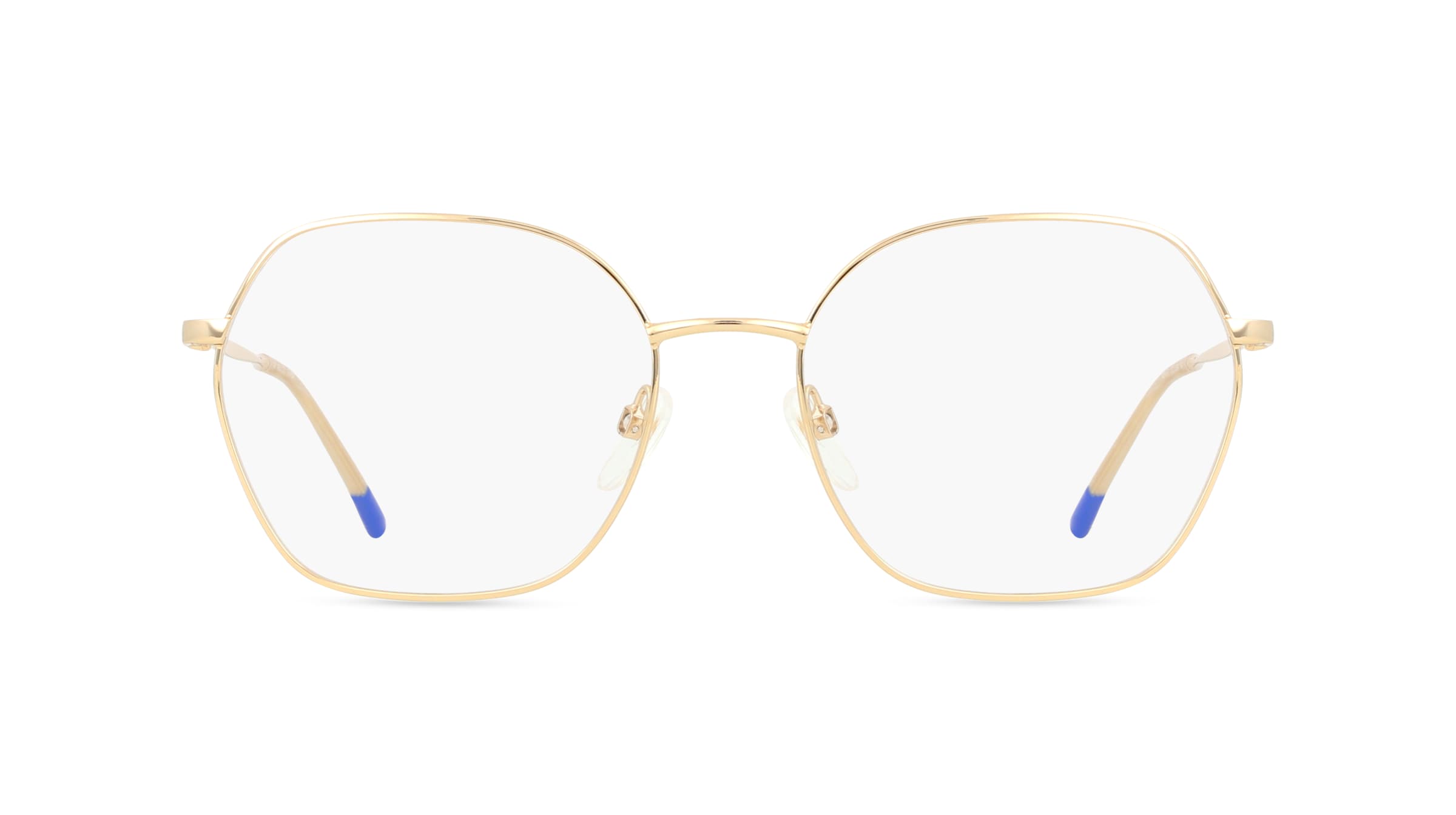 Zadig & Voltaire ZVVZV327 Unisex-Brille inkl. Gläser Vollrand Eckig Metall-Gestell 53mm/18mm/140mm, gold