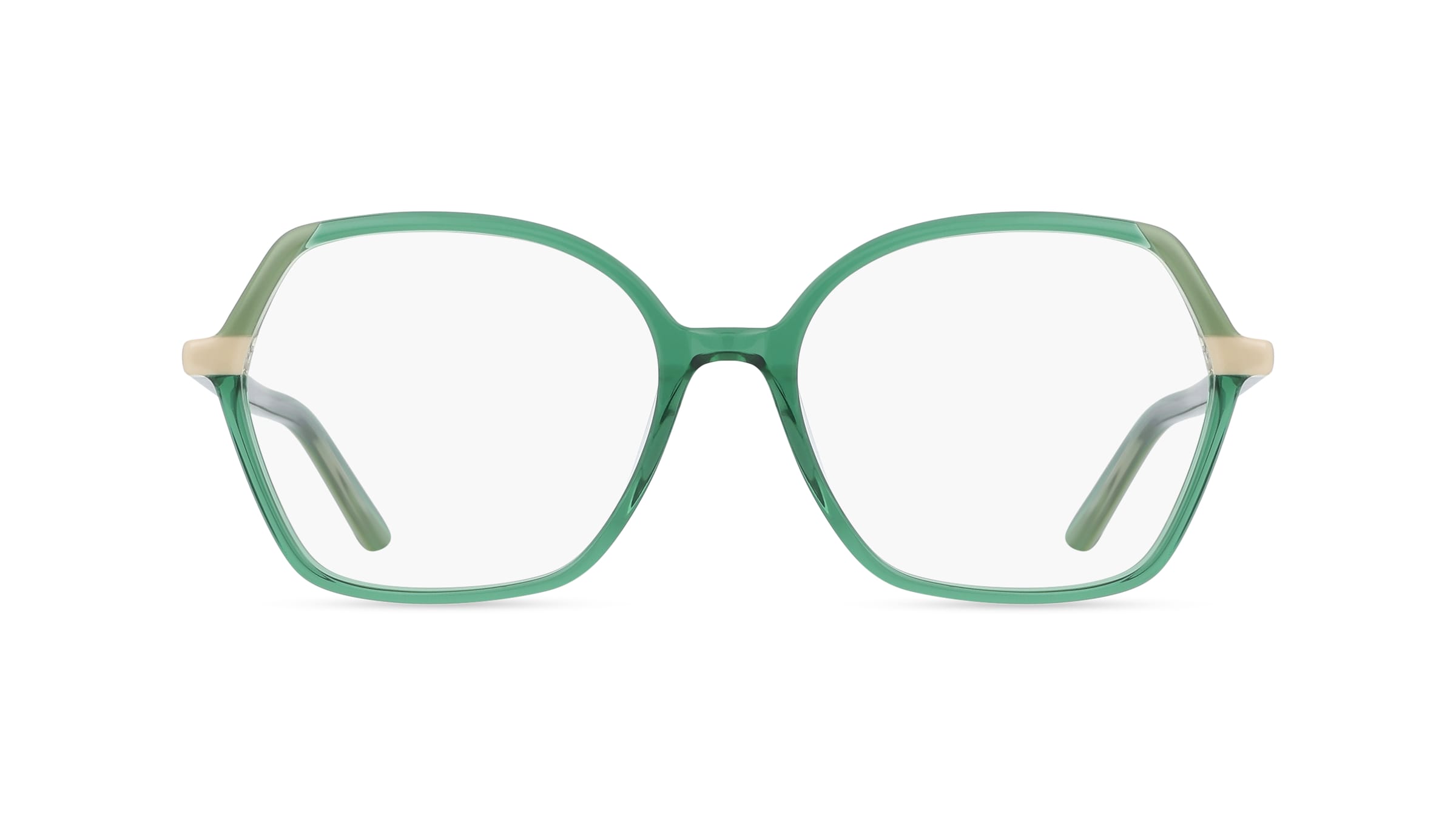 Mexx Eyes 2614 Damen-Brille inkl. Gläser Vollrand Eckig Kunststoff-Gestell 55/17/0, Grün