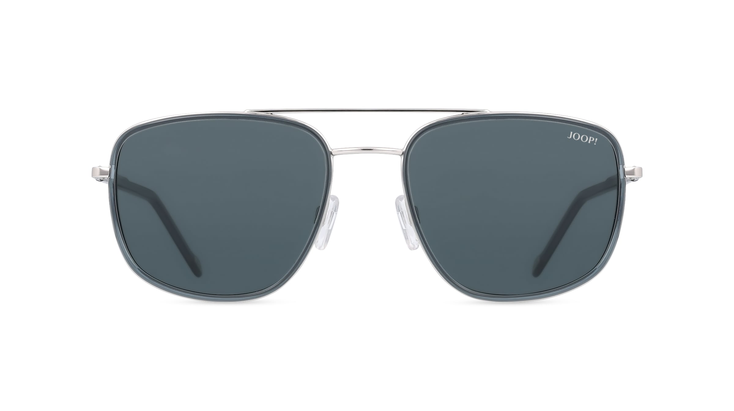 JOOP! JP 7389 Herren-Sonnenbrille Vollrand Eckig Metall-Gestell, grau