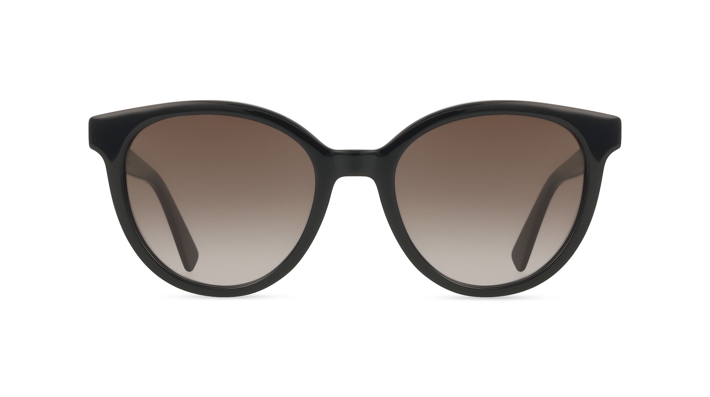 Longchamp LO773S Damen-Sonnenbrille Vollrand Rund Acetat-Gestell, Schwarz