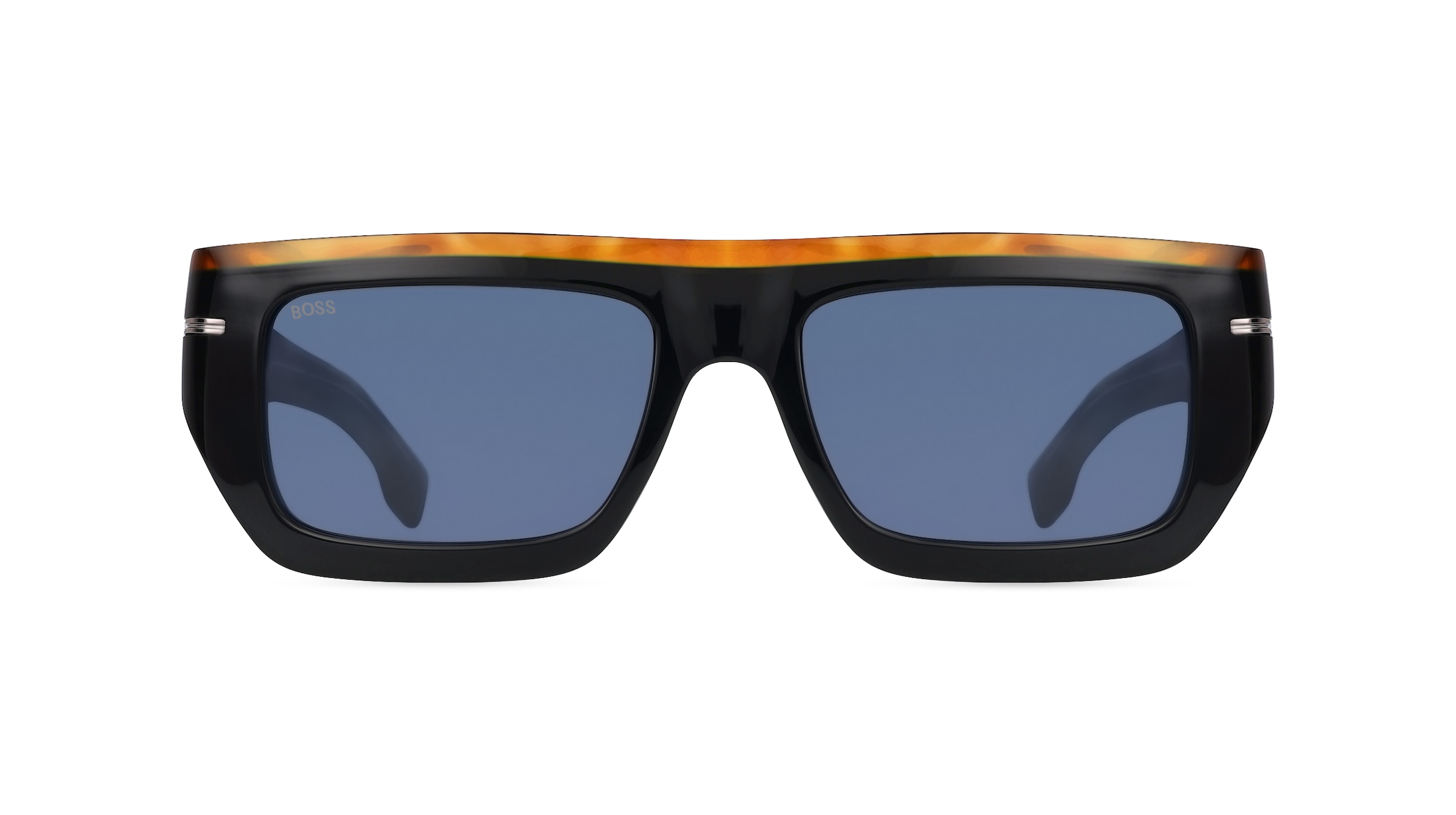 Boss 1502/S Herren-Sonnenbrille Vollrand Eckig Acetat-Gestell, Havanna