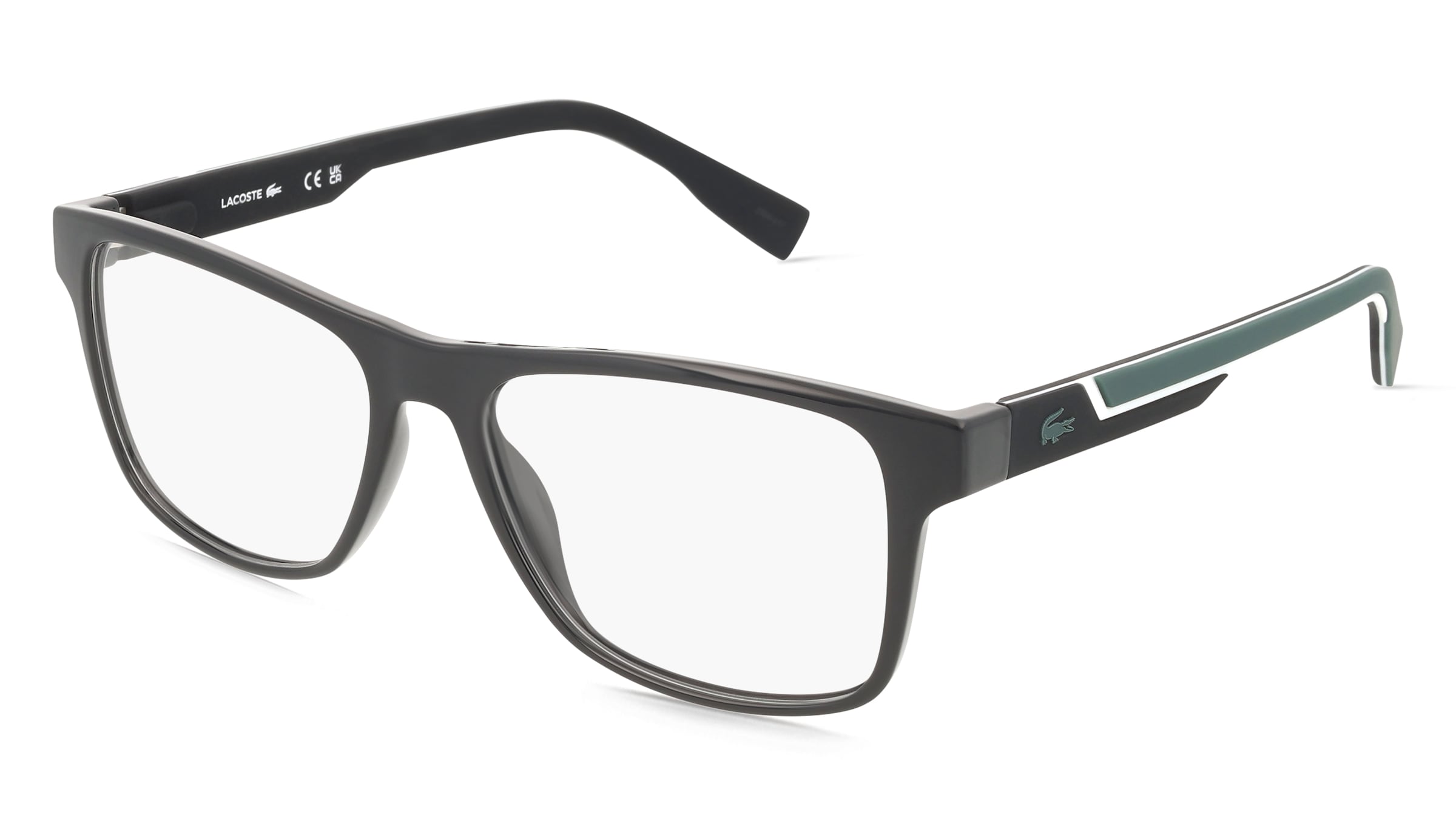 Lacoste L2707MAG-SET N Herren-Brille inkl. Gläser Vollrand Eckig Kunststoff-Gestell 53/16/145, Schwarz