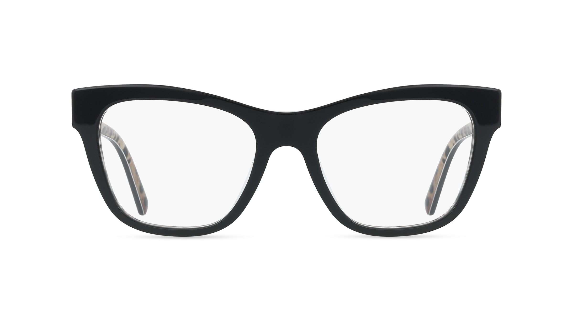 Dolce&amp;Gabbana 0DG3430 Damen-Brille inkl. Gläser Vollrand Quadratisch Acetat-Gestell 53/18/145, Schwarz