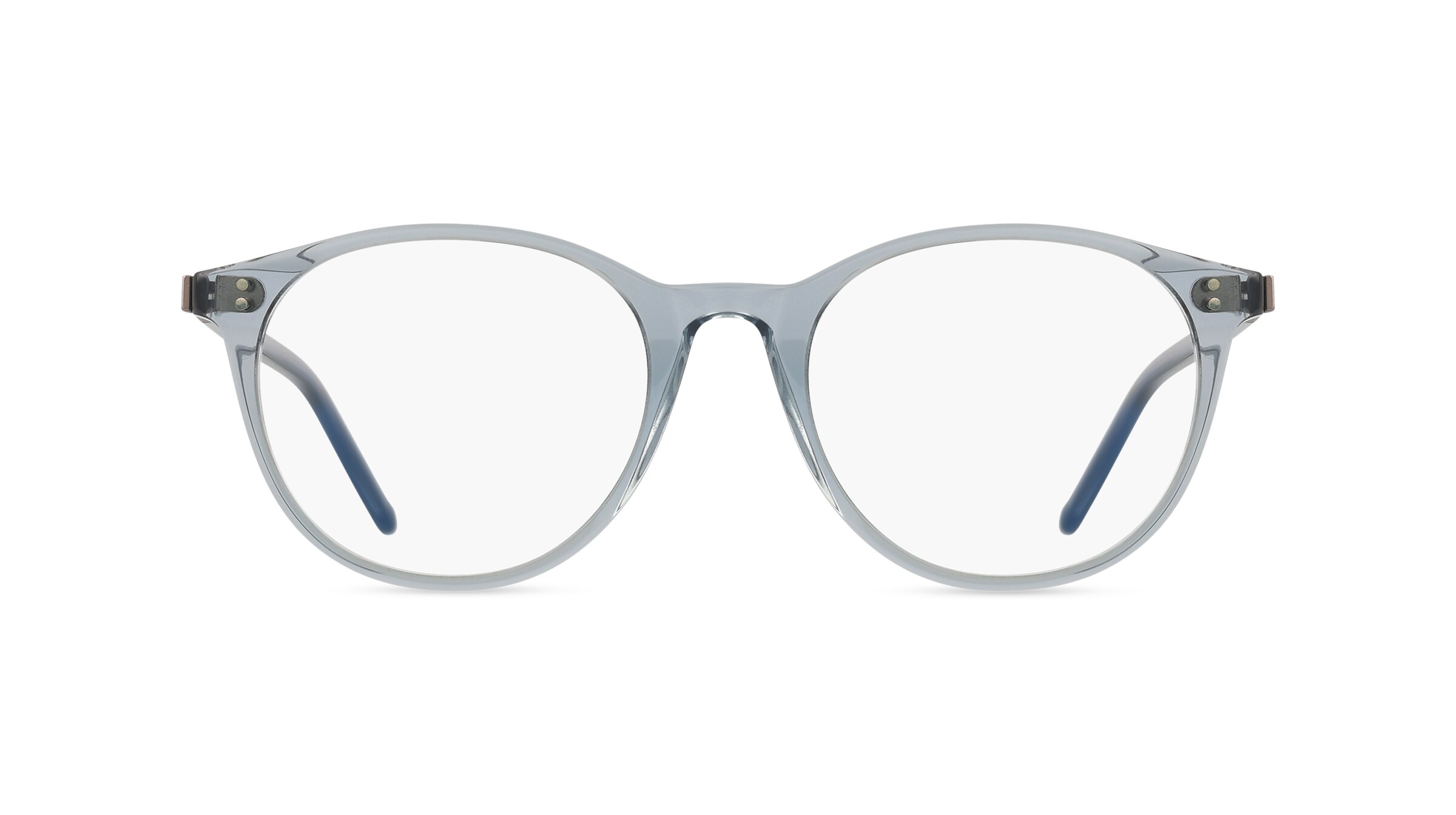 Hackett 314 Unisex-Brille inkl. Gläser Vollrand Rund Acetat-Gestell 50mm/19mm/150mm, blau