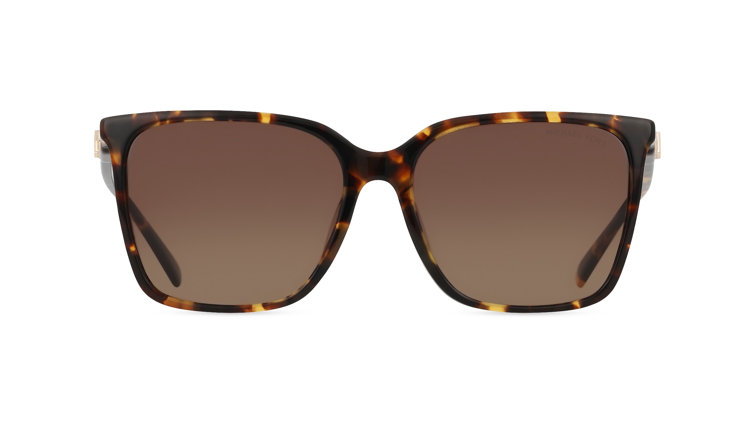 Michael Kors MK2197U Damen-Sonnenbrille Vollrand Rund Acetat-Gestell, braun