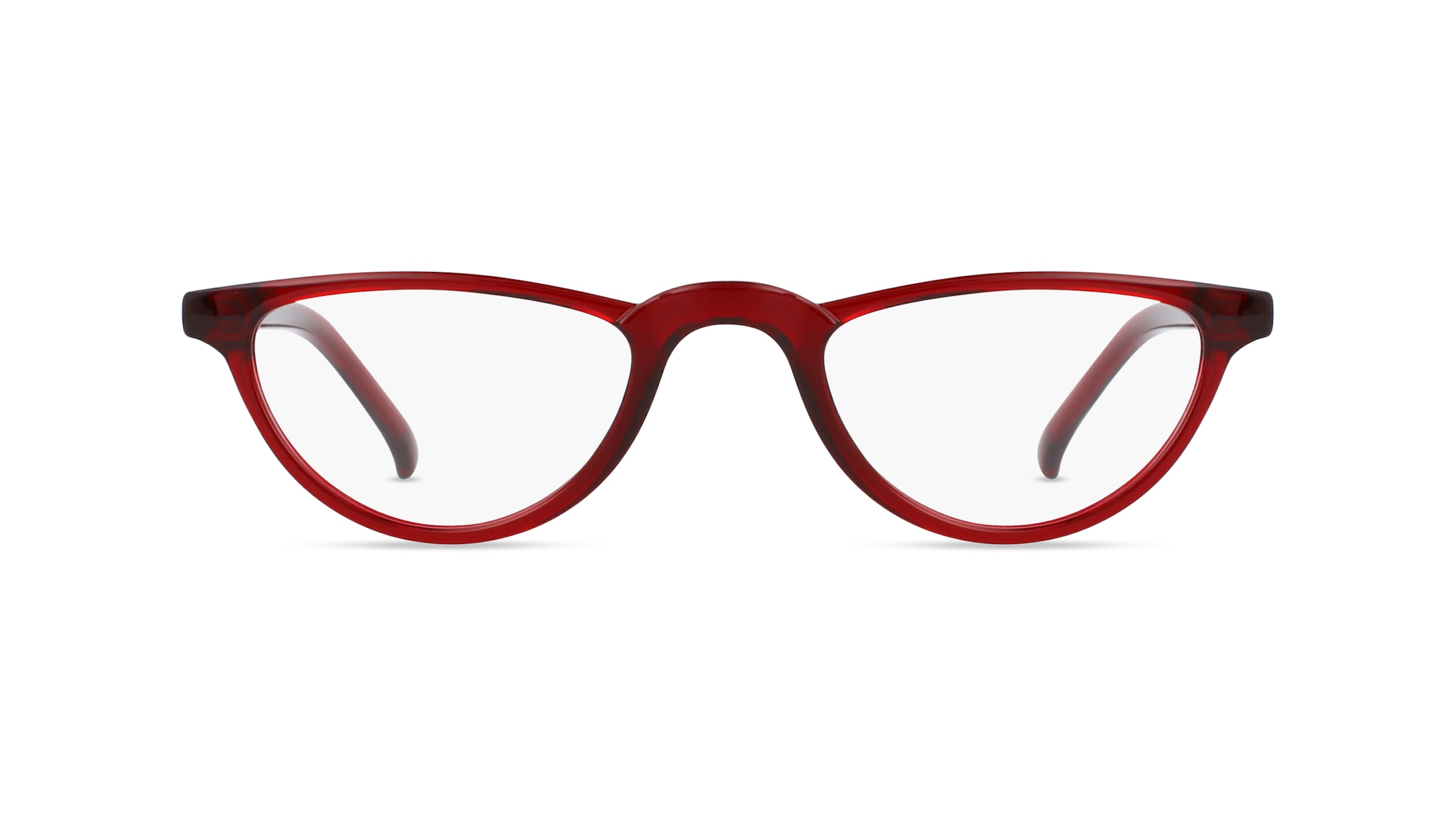 Fielmann BD 496 CL Damen-Brille inkl. Gläser Vollrand Schmal Propionat-Gestell 46mm/20mm/145mm, rot