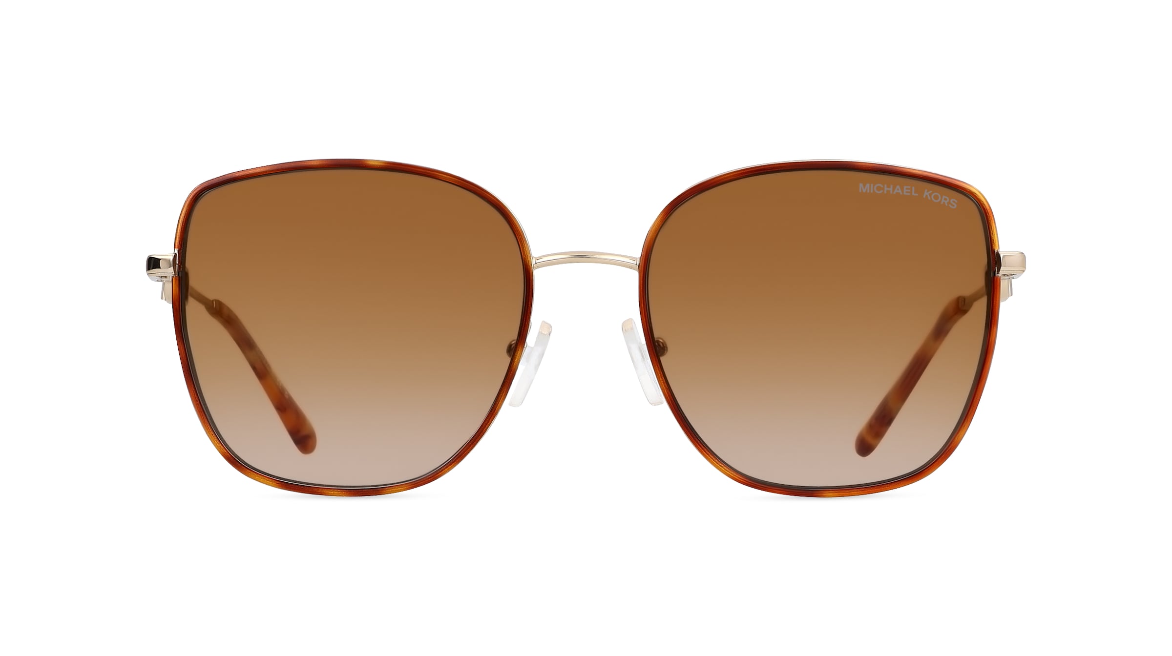 Michael Kors MK1129J Damen-Sonnenbrille Vollrand Butterfly Metall-Gestell, braun