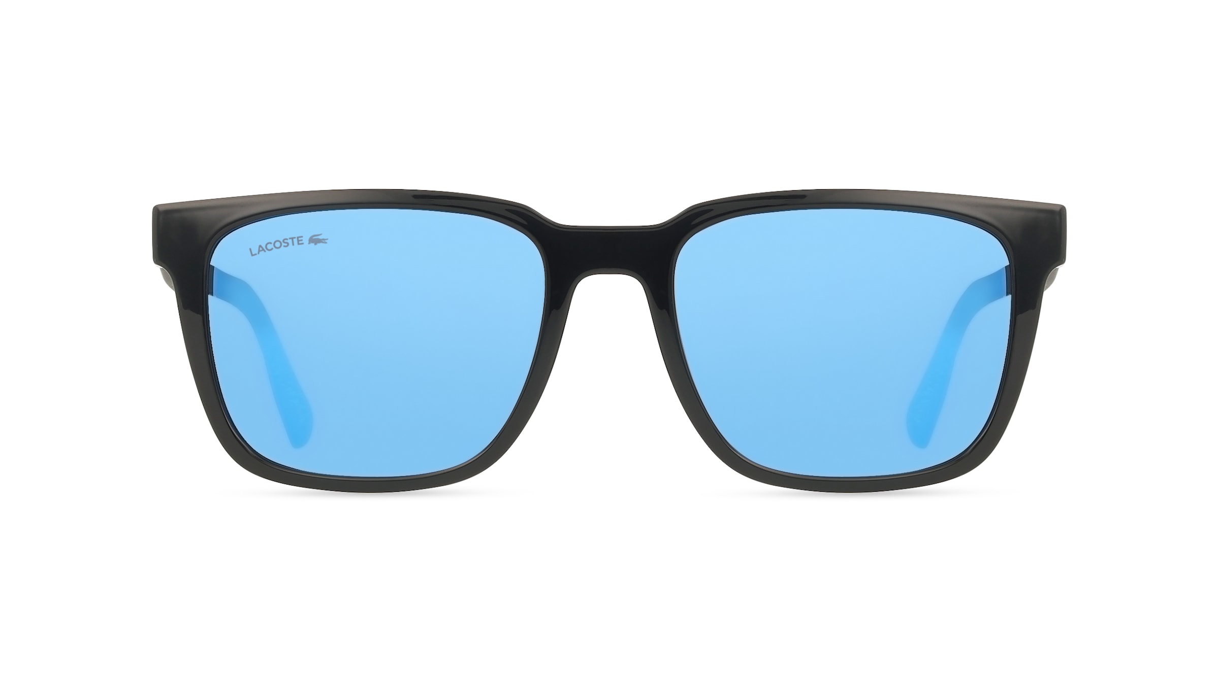 Lacoste L6077S Herren-Sonnenbrille Vollrand Eckig Kunststoff-Gestell, schwarz