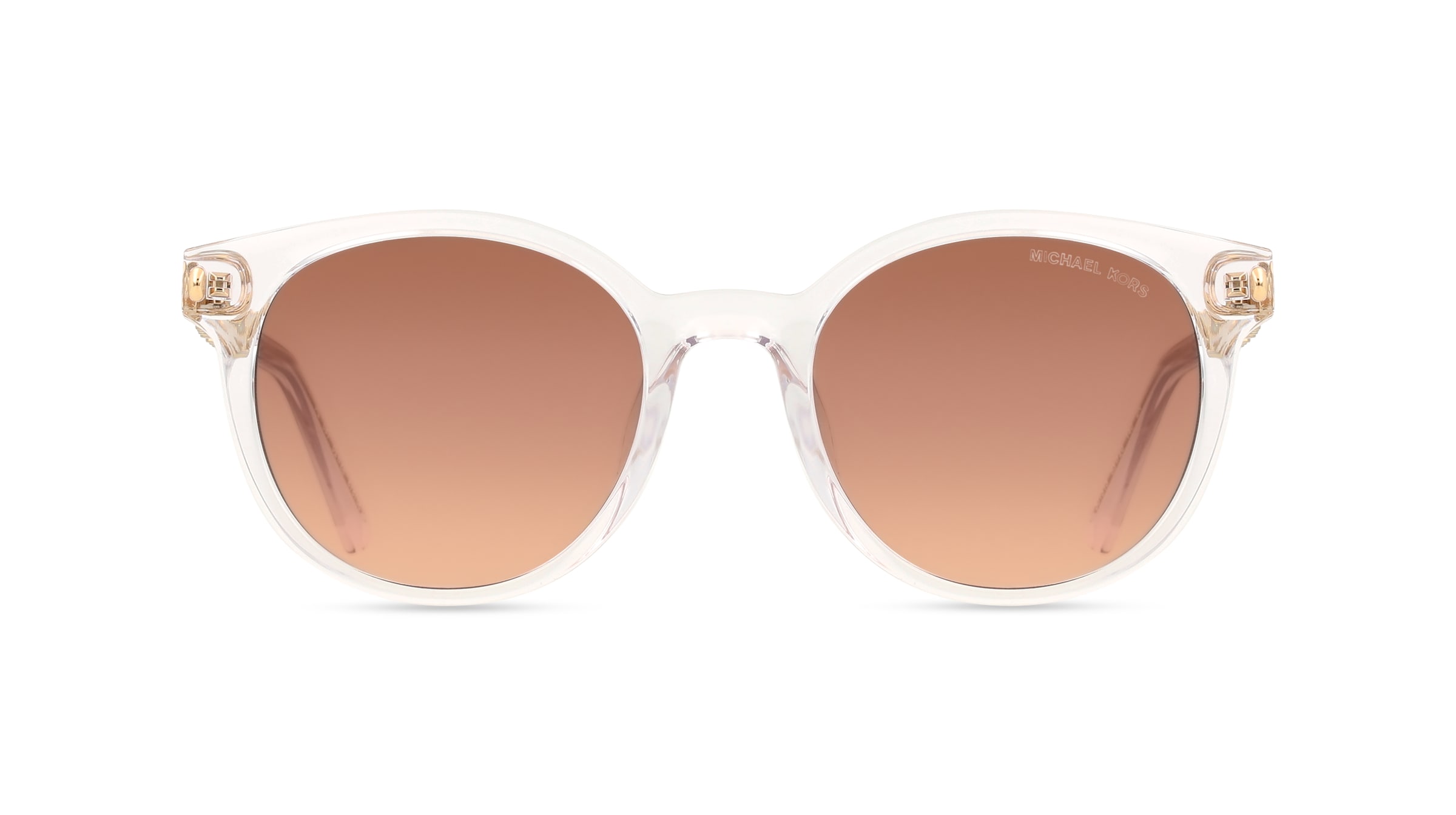 Michael Kors 0MK2264U PIENZA Damen-Sonnenbrille Vollrand Rund Kunststoff-Gestell, transparent