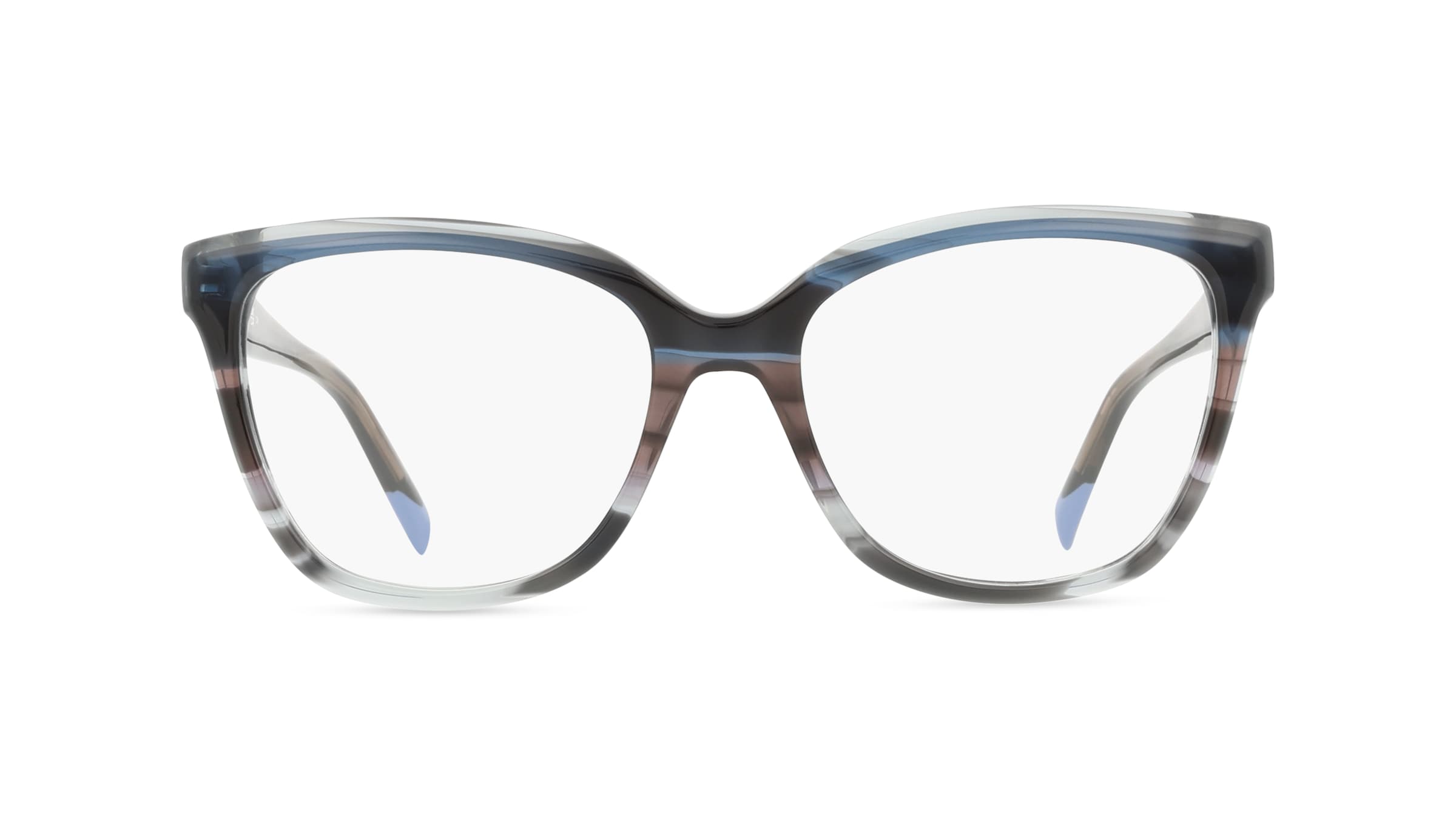 Missoni 0116 Damen-Brille inkl. Gläser Vollrand Cateye Acetat-Gestell 53mm/17mm/145mm, blau