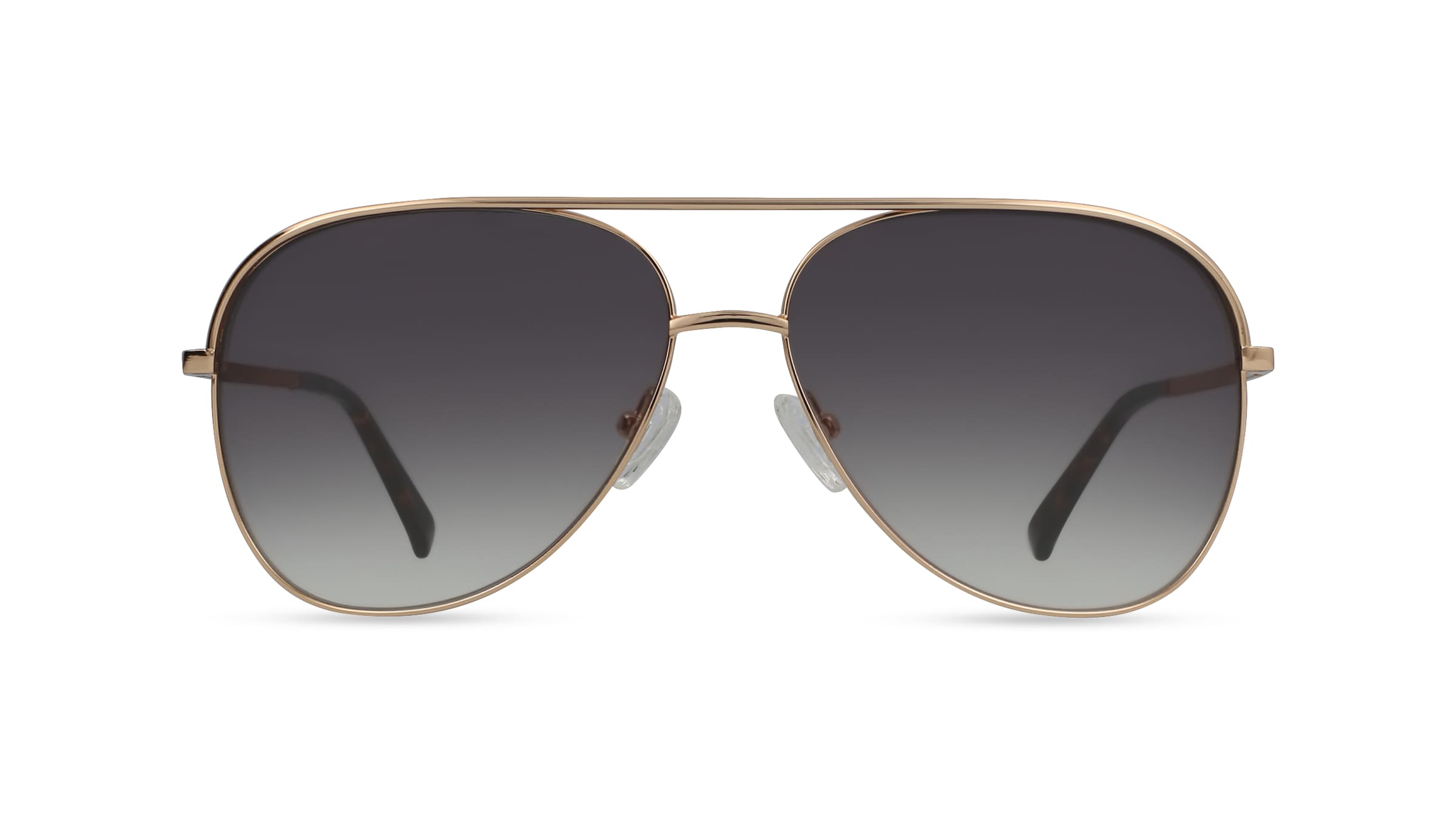 Fielmann CY 006 SUN CL Unisex-Sonnenbrille Vollrand Pilot Edelstahl-Gestell, gold