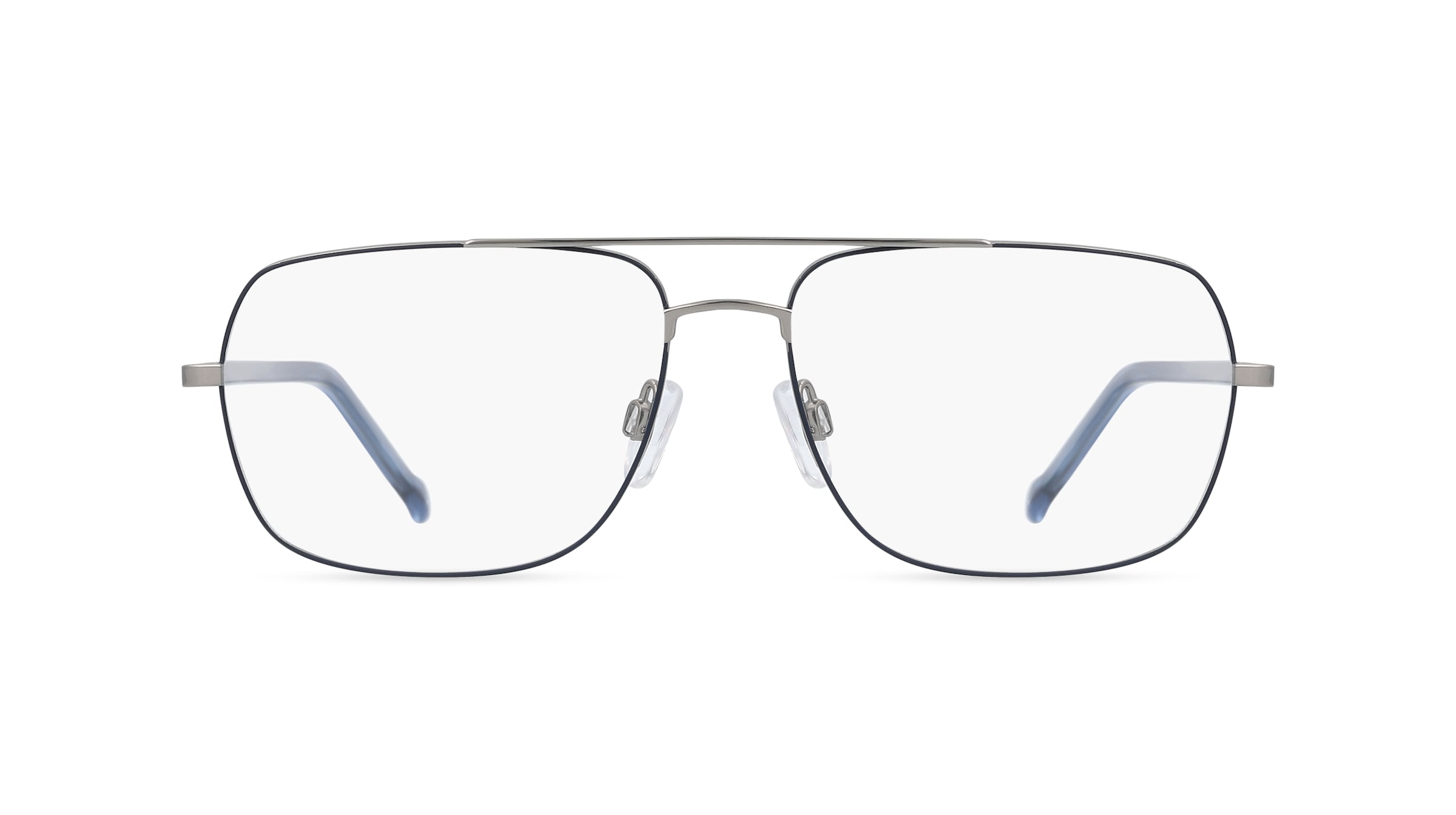 Fielmann 2207 CL Herren-Brille inkl. Gläser Vollrand Eckig Metall-Gestell 57mm/16mm/150mm, blau