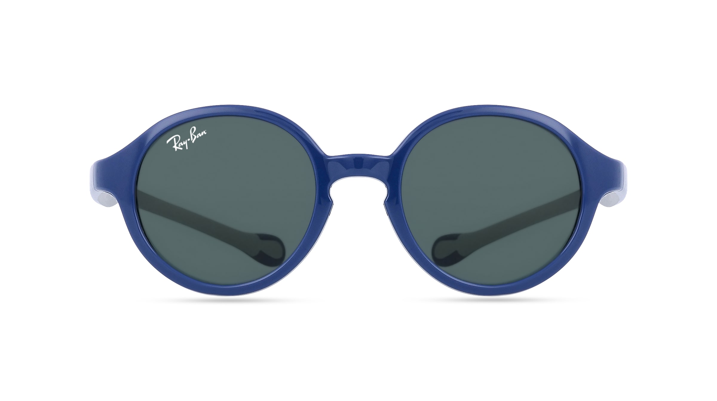 Ray-Ban Junior RJ 9075S Baby-Sonnenbrille Vollrand Panto Kunststoff-Gestell, blau