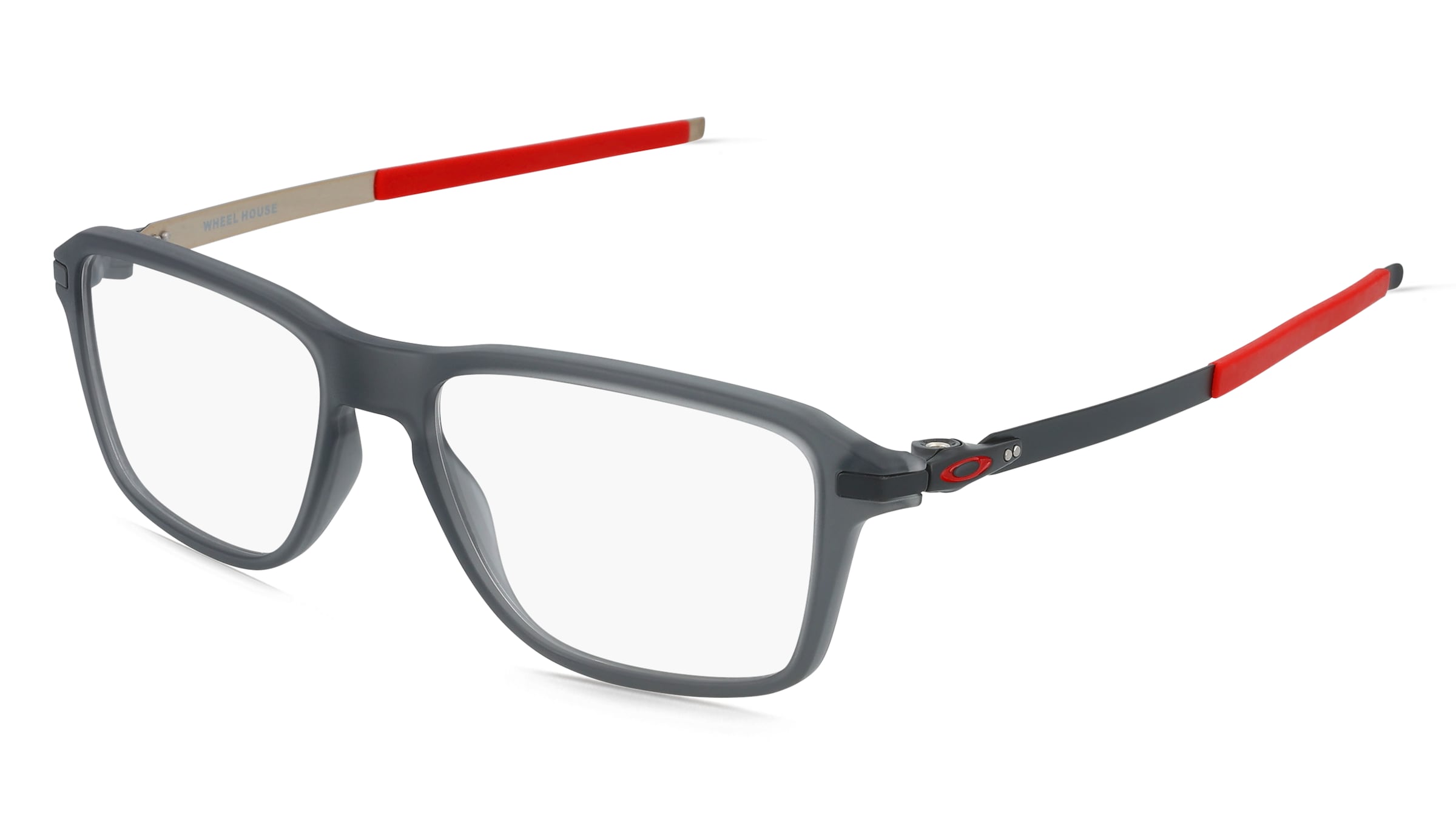 Oakley OX8166 WHEEL HOUSE Herren-Brille inkl. Gläser Vollrand Quadratisch Kunststoff-Gestell 54/16/140, Grau