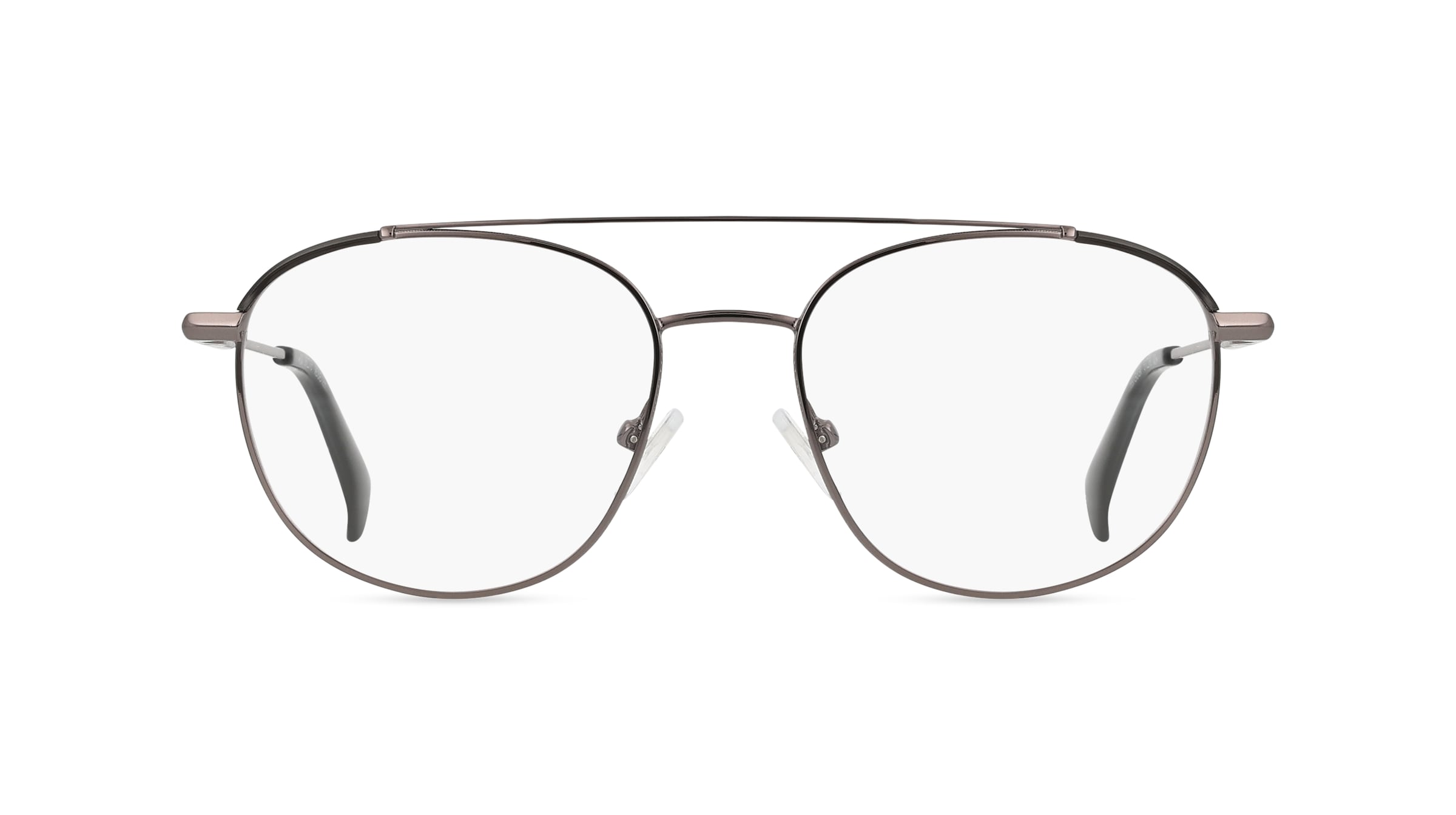 Fielmann OU 058 FLEX FA Herren-Brille inkl. Gläser Vollrand Eckig Edelstahl-Gestell 51mm/18mm/140mm, grau