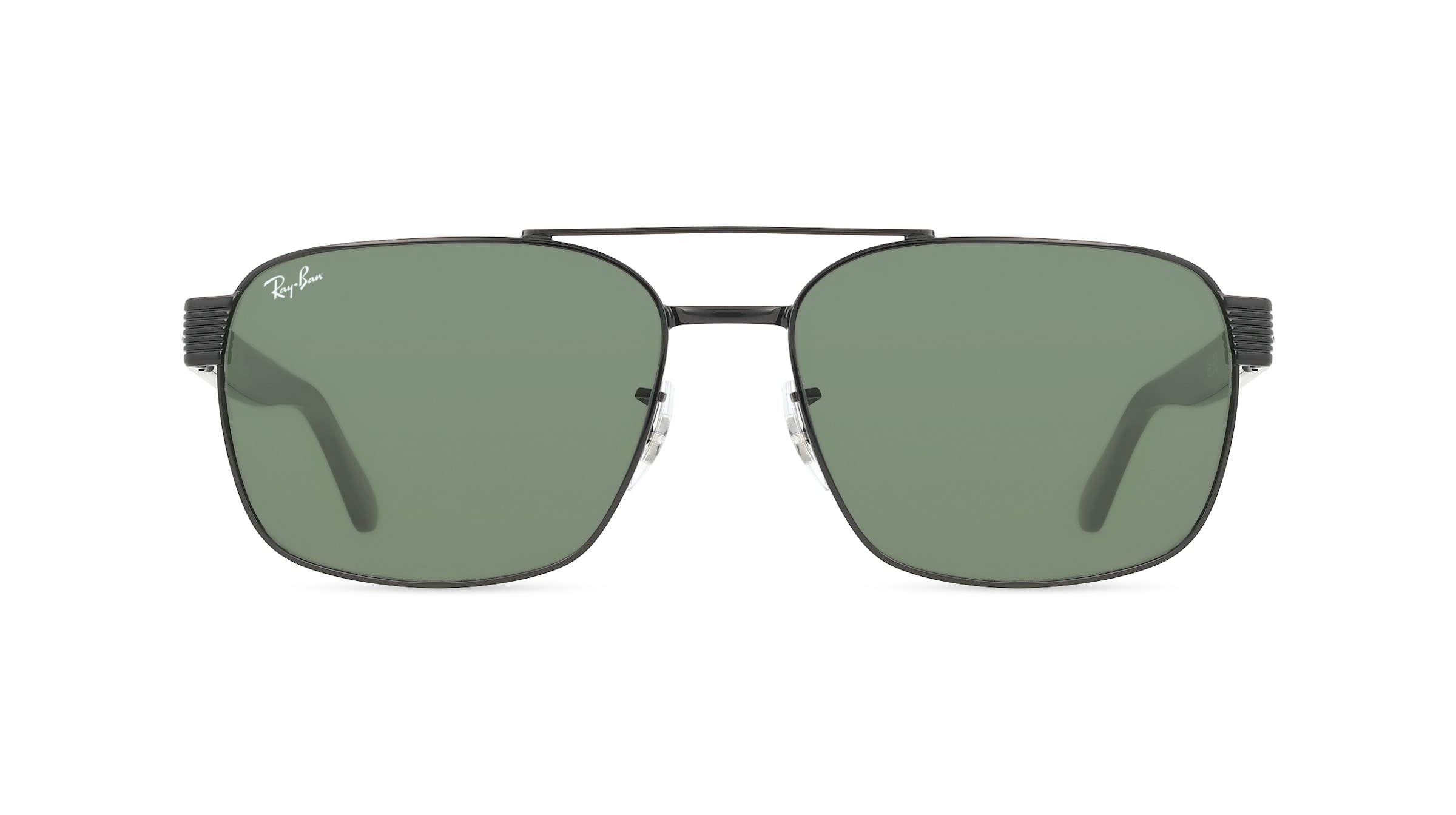 Ray-Ban RB3751 Damen-Sonnenbrille Vollrand Eckig Metall-Gestell, schwarz