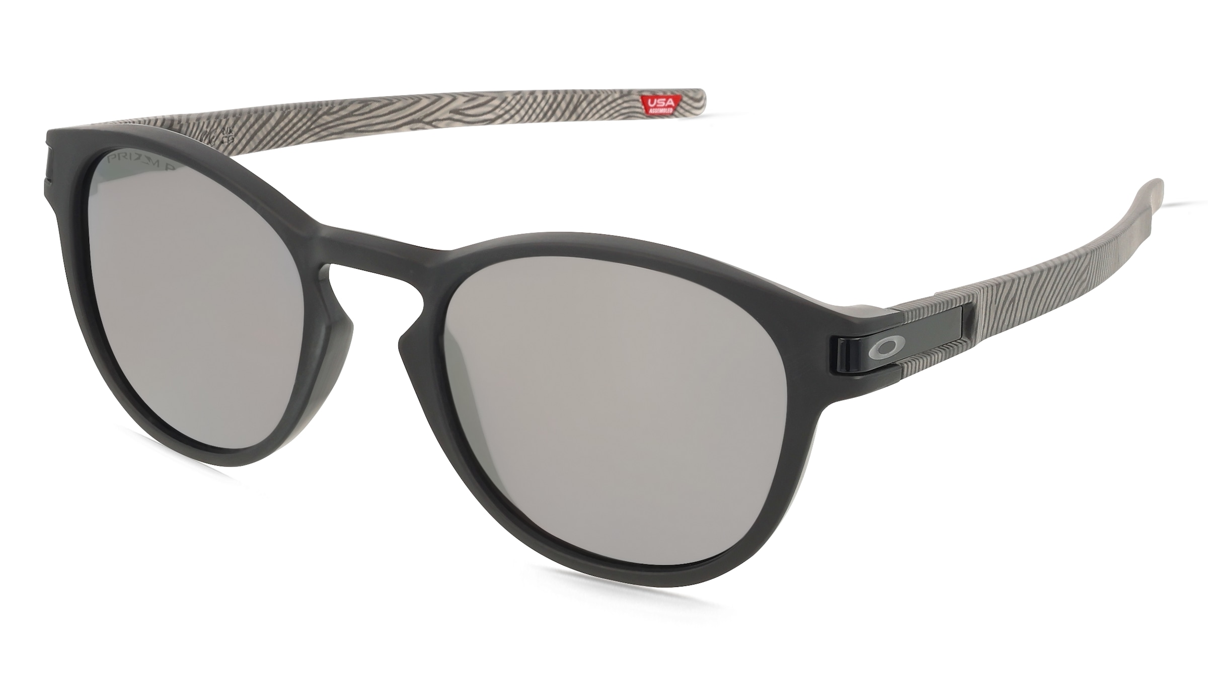 Oakley OO9265 LATCH Herren-Sonnenbrille Vollrand Oval Kunststoff-Gestell, Schwarz