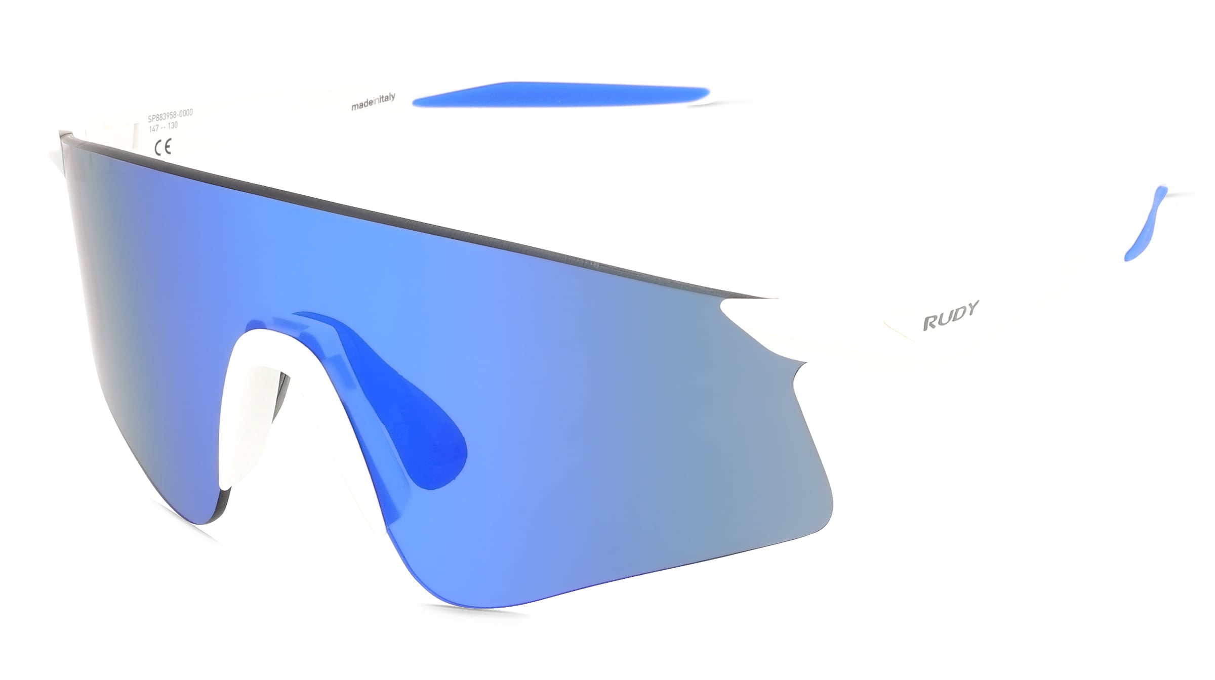 Rudy Project SP883958 ASTRAL Unisex-Sonnenbrille Randlos Monoscheibe Kunststoff-Gestell, Weiß