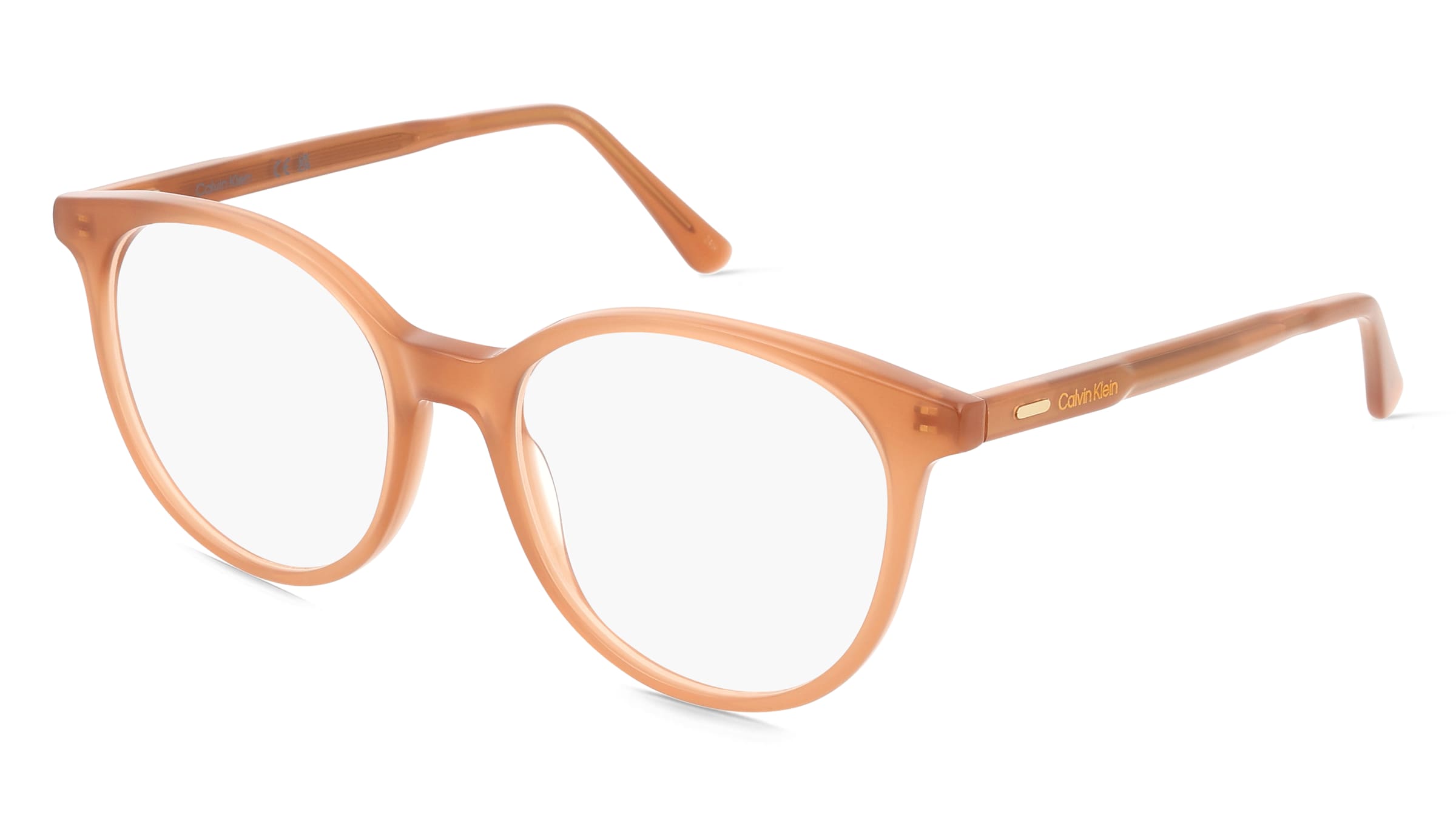 Calvin Klein CK24543 Unisex-Brille inkl. Gläser Vollrand Rund Acetat-Gestell 52/18/145, Braun