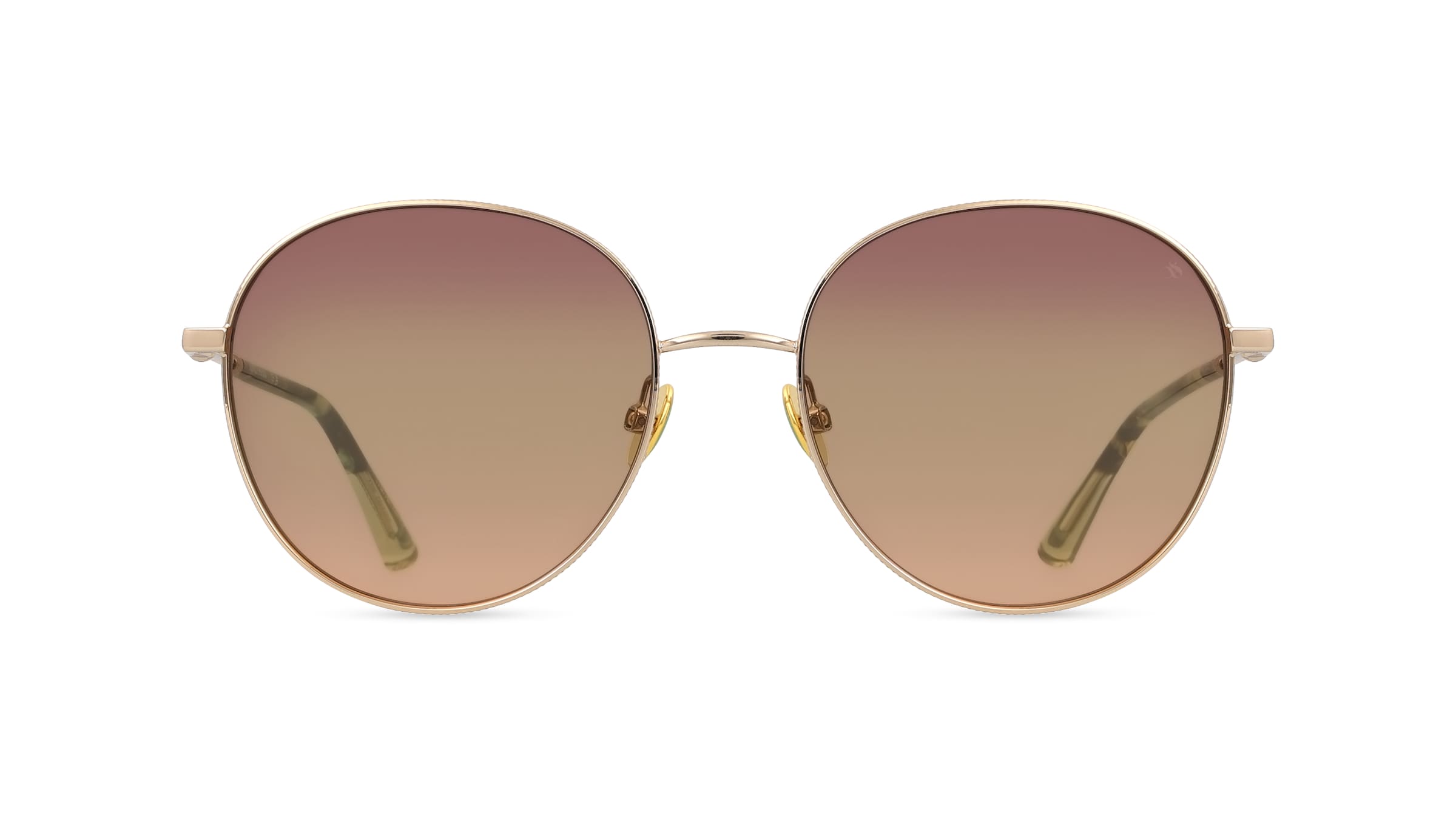 Scotch & Soda 5025 Damen-Sonnenbrille Vollrand Rund Metall-Gestell, gold