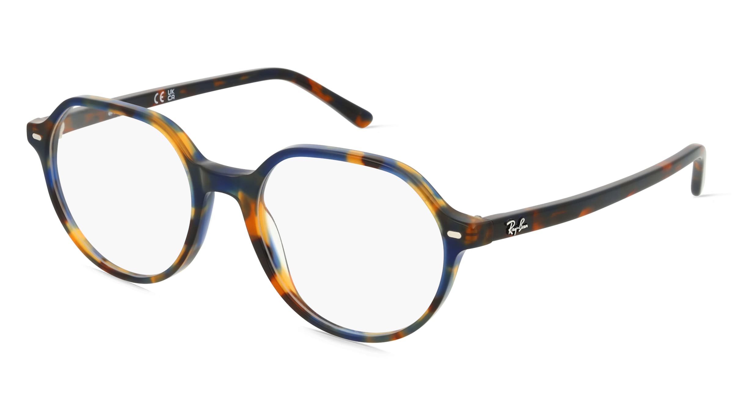 Ray-Ban RX5395 Unisex-Brille inkl. Gläser Vollrand Rund Acetat-Gestell 51/18/145, Havanna
