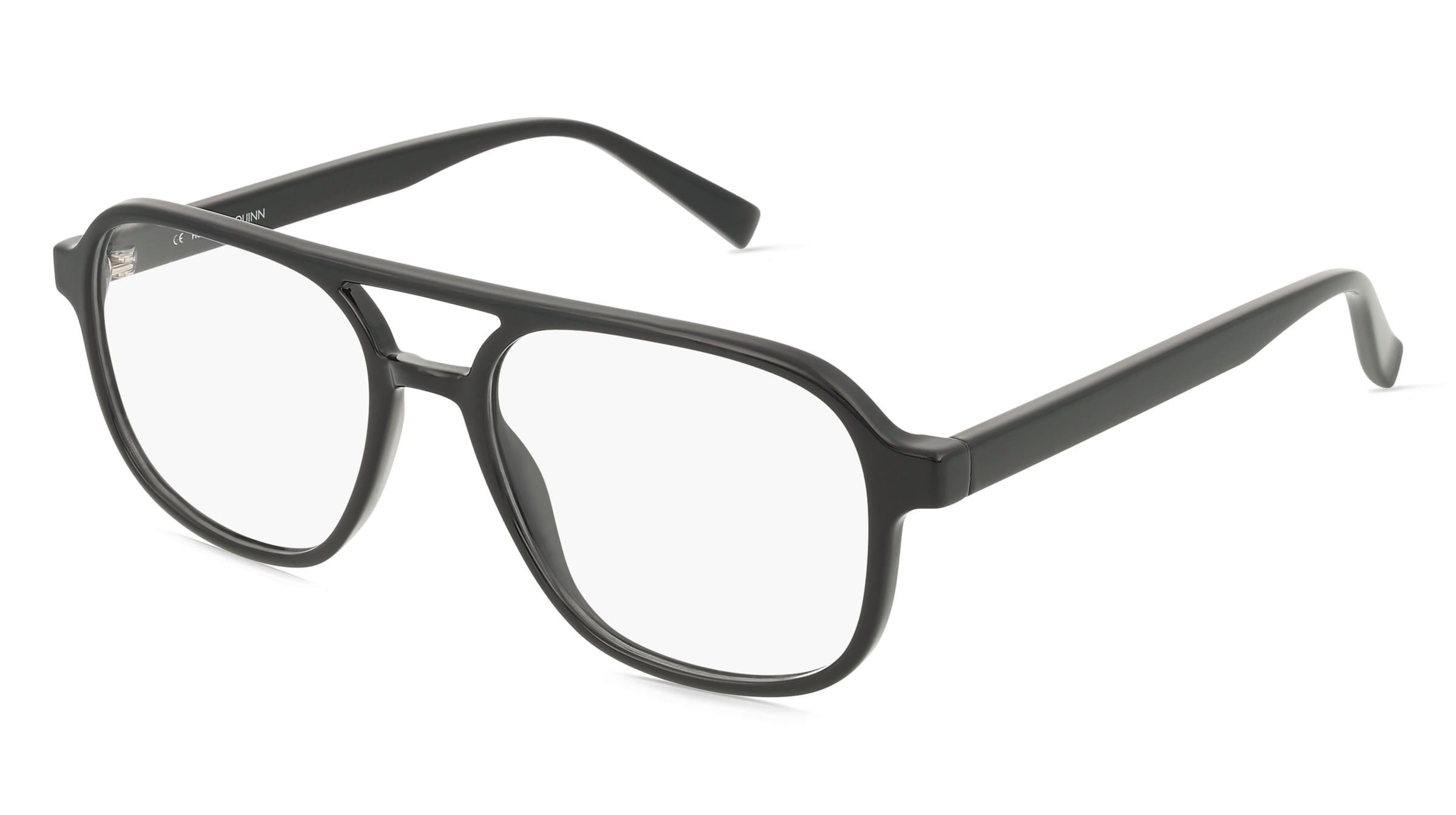 Fielmann LD 039 FA QUINN Unisex-Brille inkl. Gläser Vollrand Quadratisch Acetat-Gestell 53/17/145, Schwarz