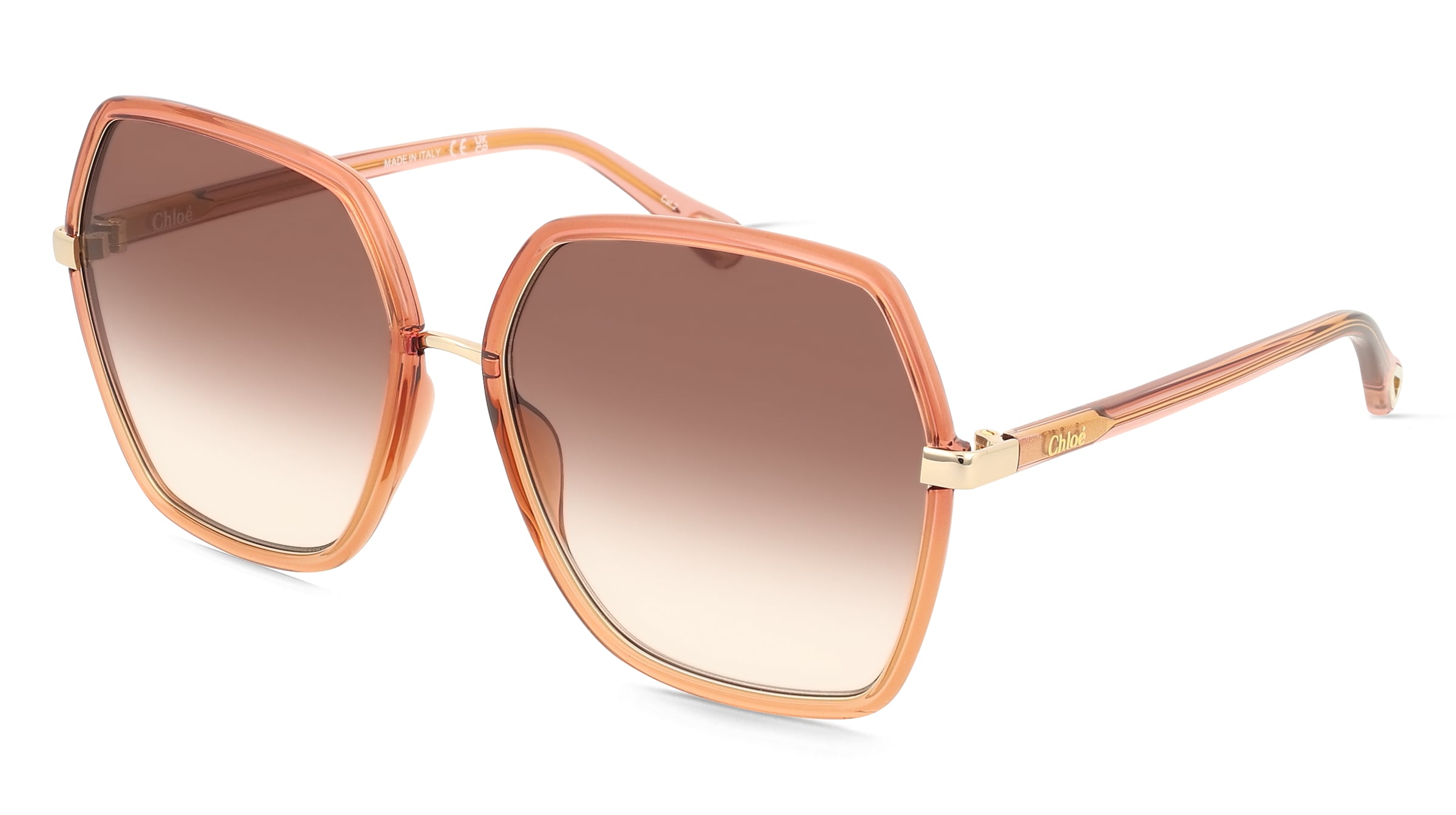 Chloé CH0262S Damen-Sonnenbrille Vollrand Eckig Kunststoff-Gestell, Rot