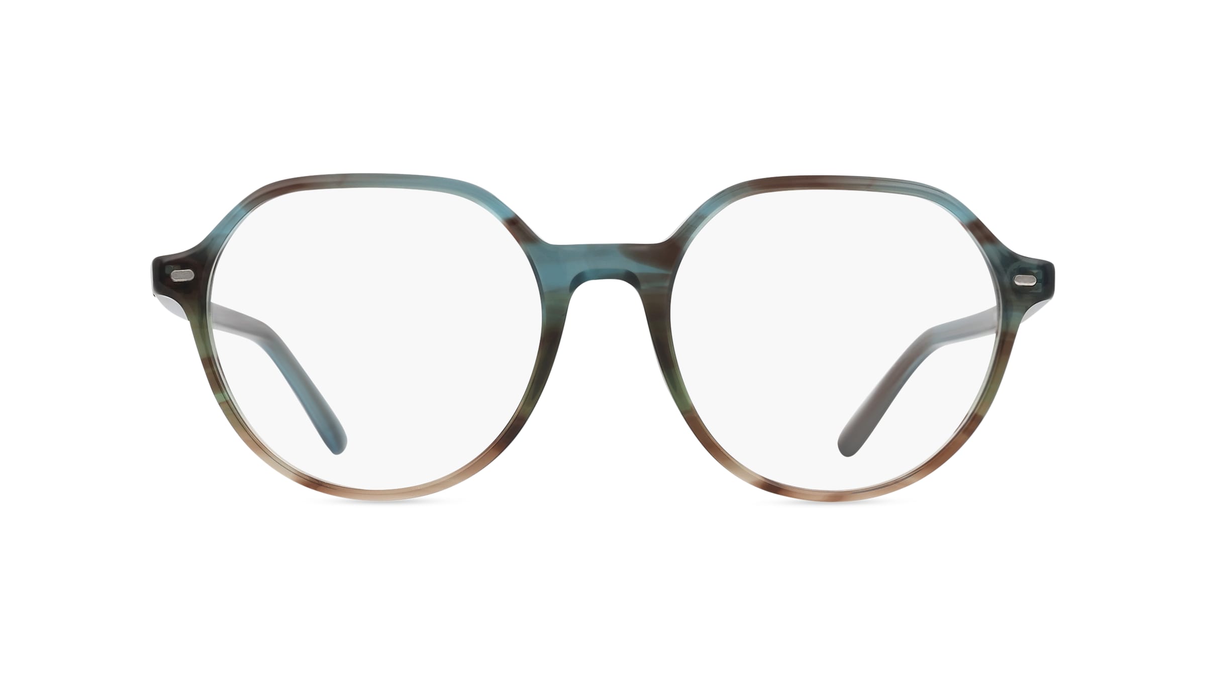 Ray-Ban RX5395 Unisex-Brille inkl. Gläser Vollrand Panto Acetat-Gestell 51mm/18mm/145mm, grün