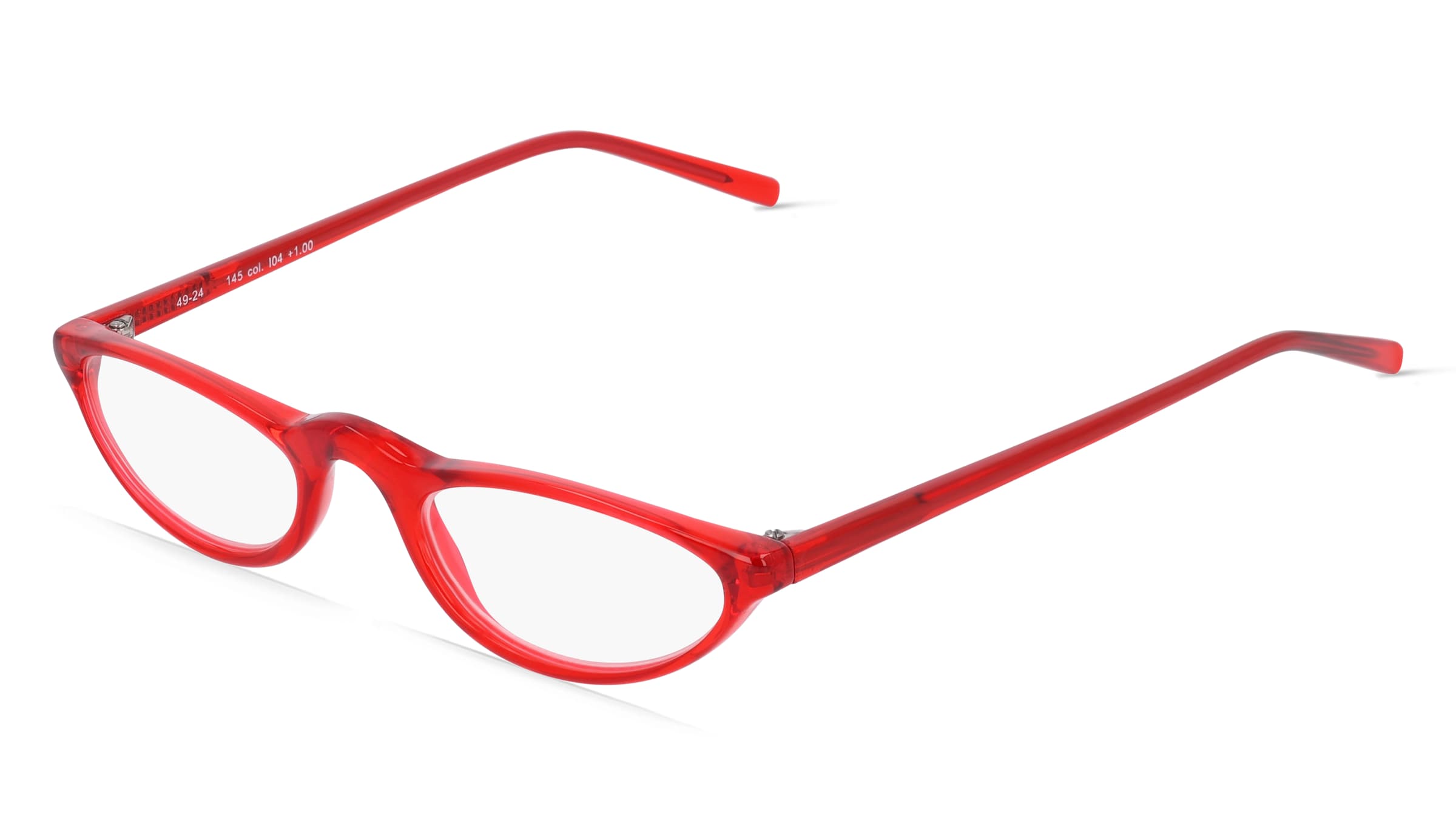 Fielmann INTER 003 Damen-Fertiglesebrille Vollrand Quadratisch TR90-Gestell, Rot