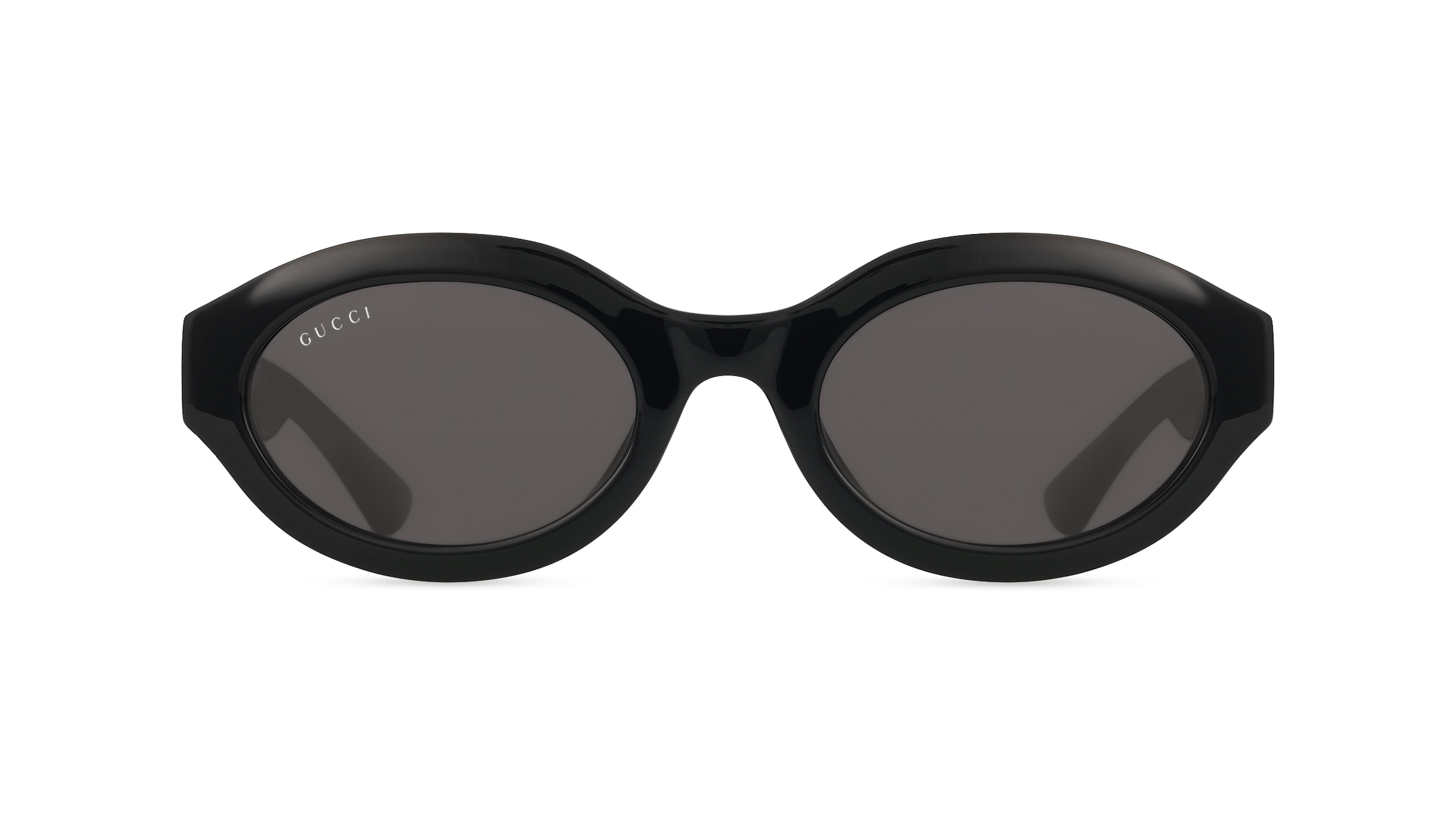 Gucci GG1579S Damen-Sonnenbrille Vollrand Oval Acetat-Gestell, Schwarz