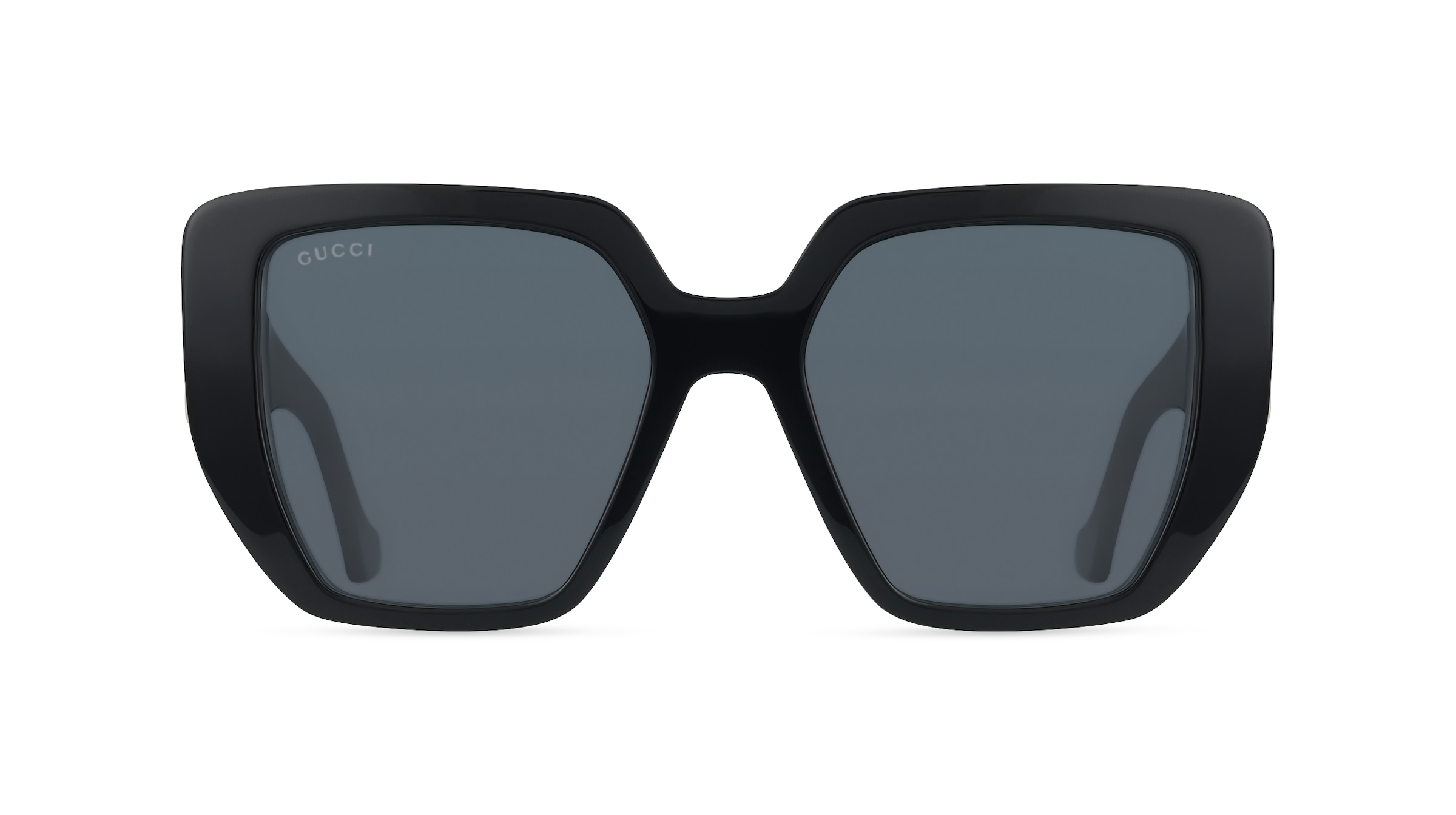 Gucci GG0956S Damen-Sonnenbrille Vollrand Eckig Acetat-Gestell, Schwarz