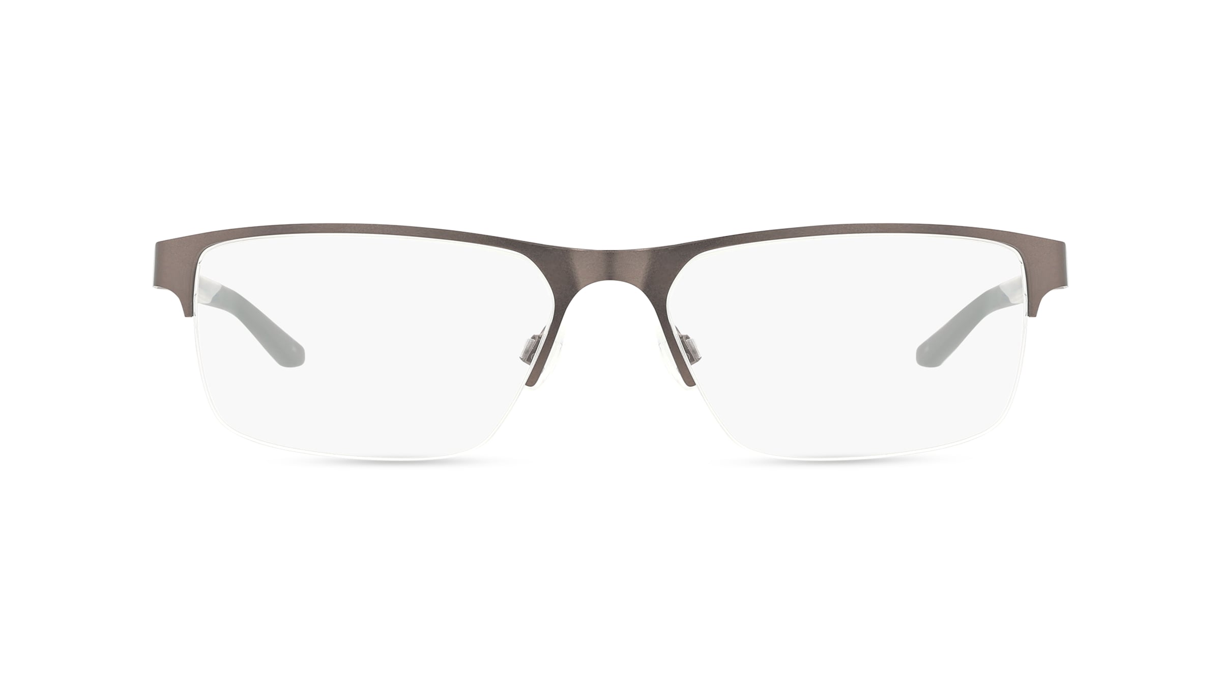 Nike NK8159 Unisex-Brille inkl. Gläser Vollrand Eckig Metall-Gestell 59/17/145, grau
