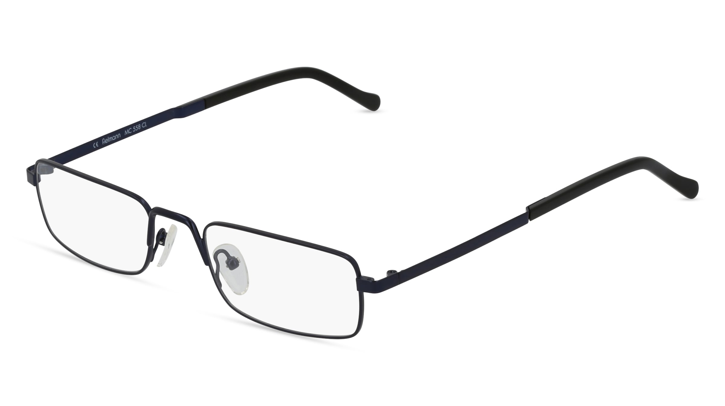 Fielmann MC 558 CL Herren-Brille inkl. Gläser Vollrand Halb Edelstahl-Gestell 52/21/145, Blau