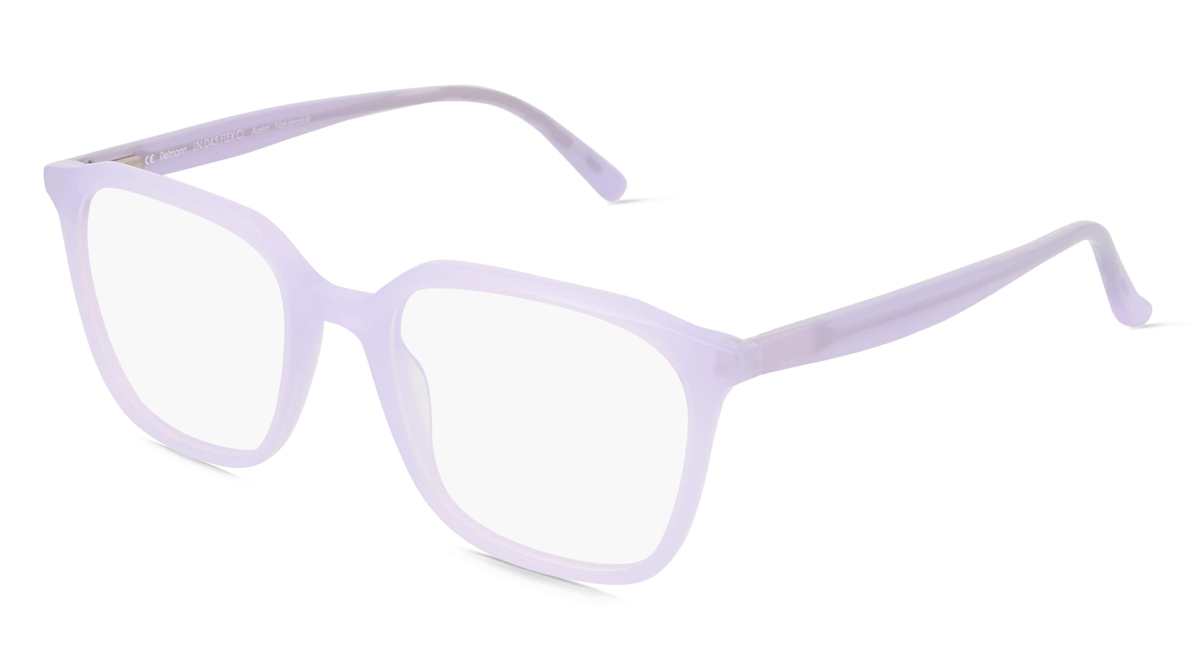 Fielmann LN 045 FLEX CL OSKAR Herren-Brille inkl. Gläser Vollrand Quadratisch Acetat-Gestell 52/19/145, Lila