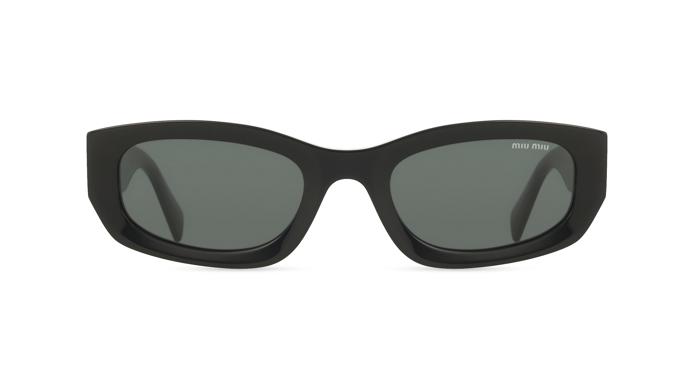 Miu Miu 0MU B04S Damen-Sonnenbrille Vollrand Geometrisch Acetat-Gestell, Schwarz