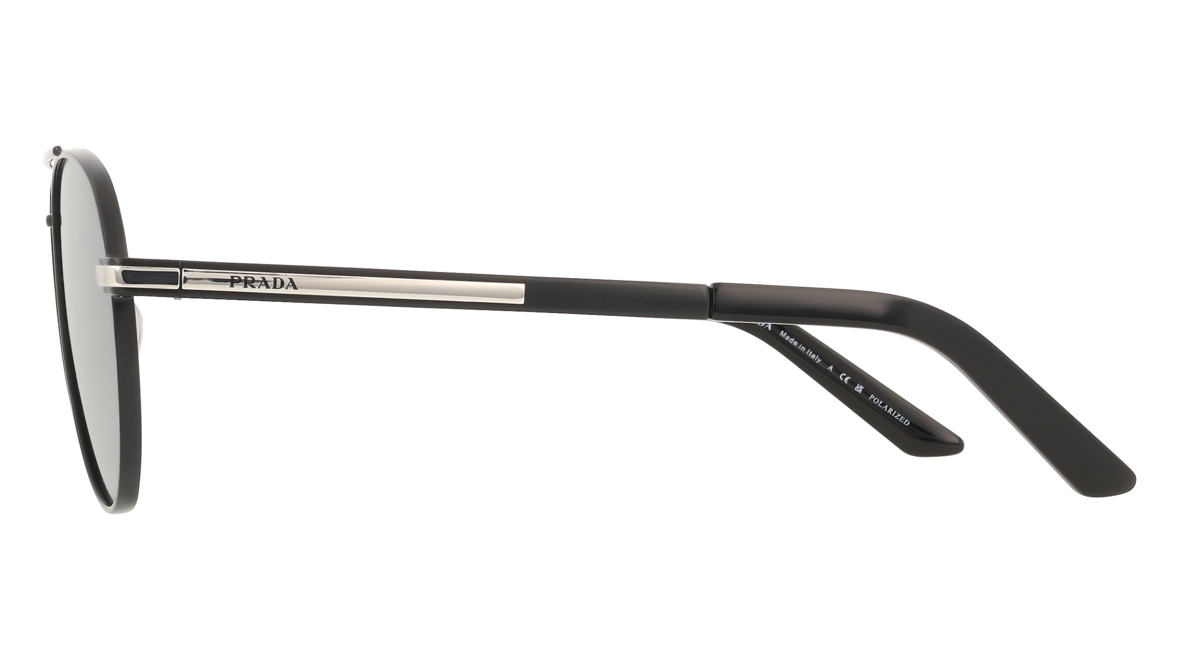 Thumbnail - Prada 0PR A54S Herren-Sonnenbrille Vollrand Pilot Metall-Gestell, schwarz