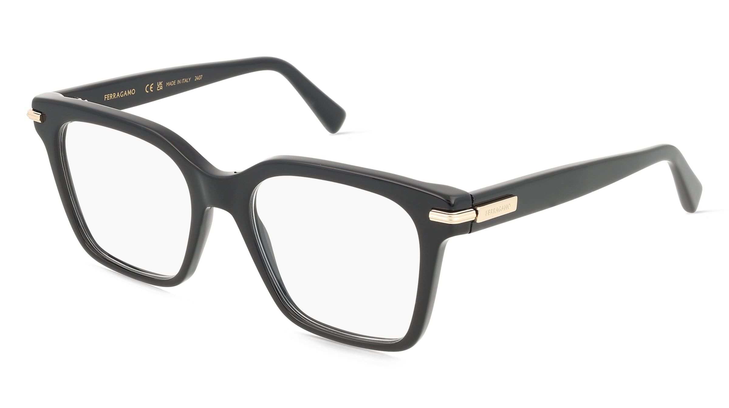Ferragamo SF3009 Damen-Brille inkl. Gläser Vollrand Eckig Acetat-Gestell 52/18/145, Schwarz